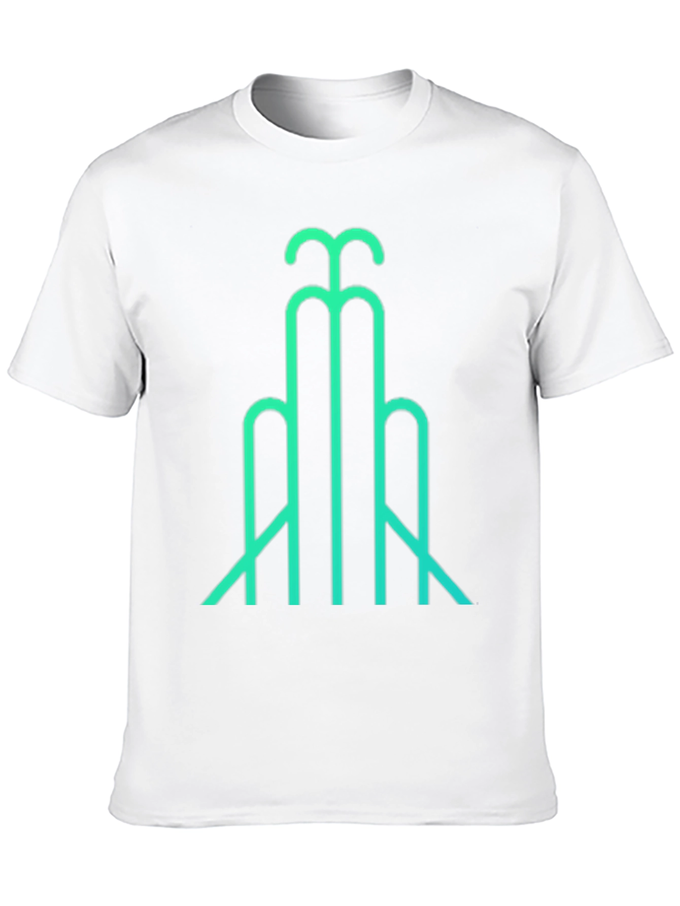Abstract Line Art T-Shirt - Modern Geometric Design