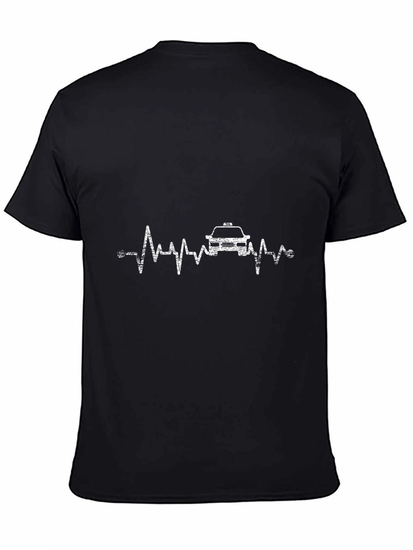 Taxi Heartbeat T-Shirt - Black Graphic Tee