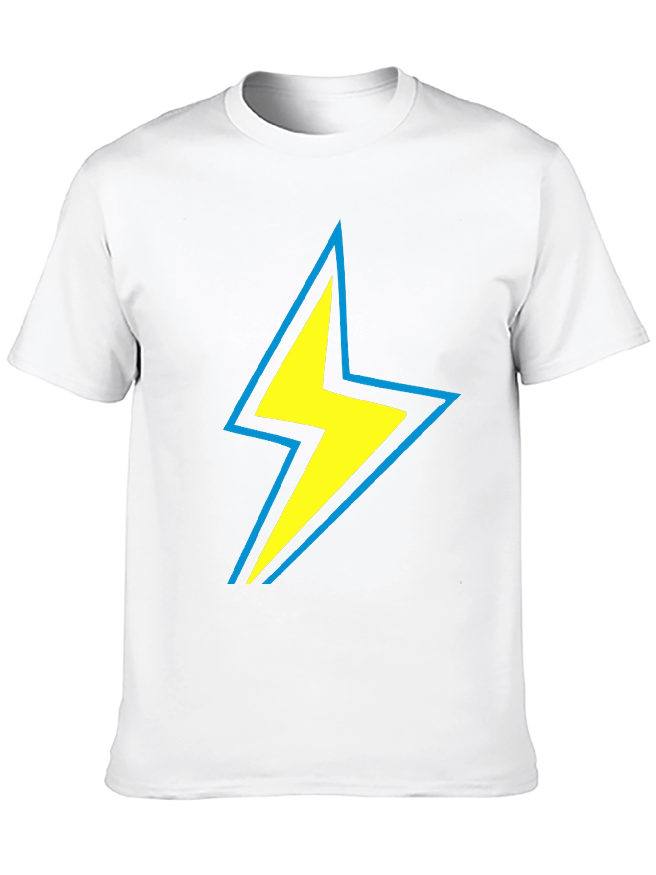 Lightning Bolt Graphic Tee - Black Cotton Comfort
