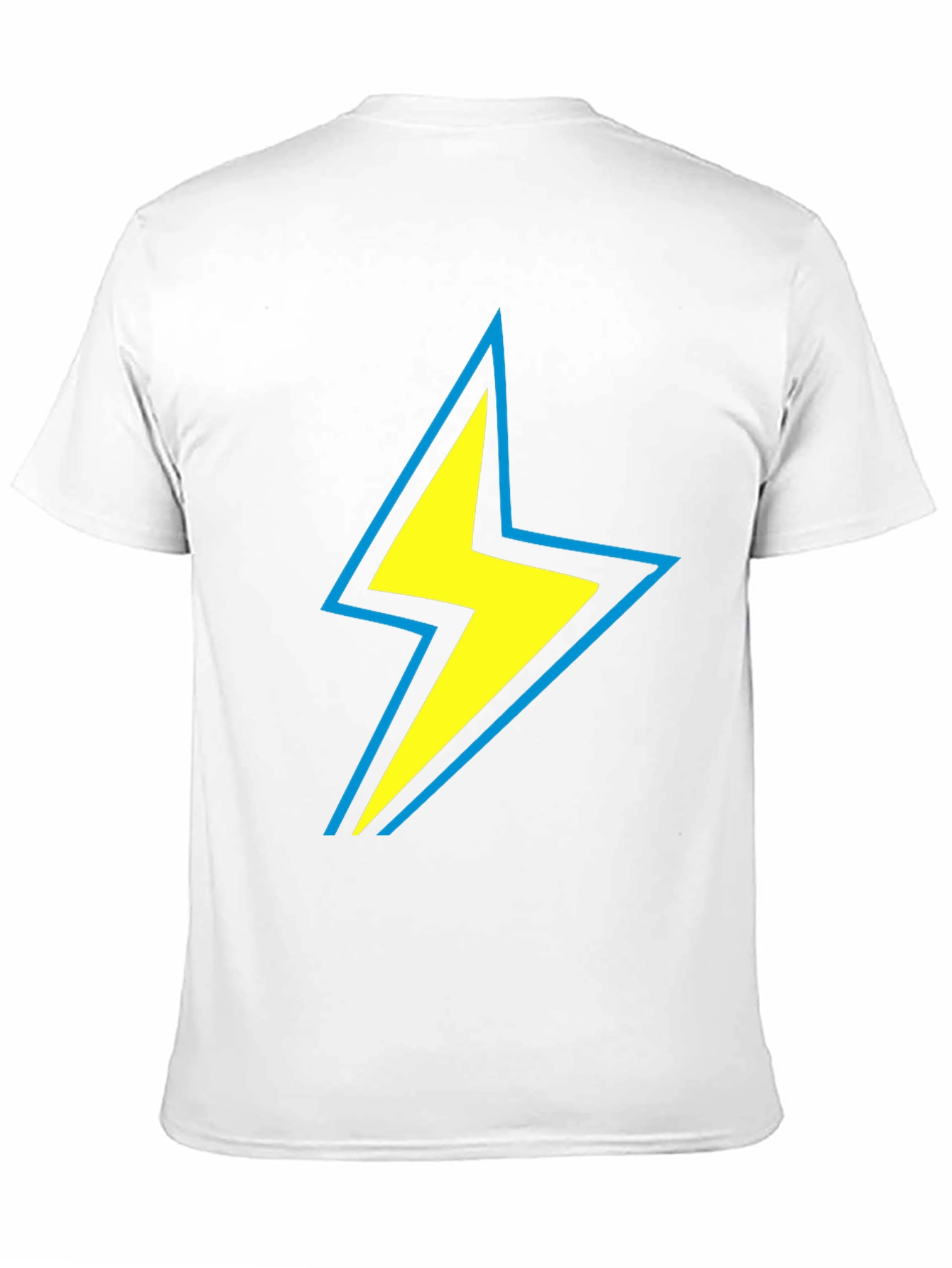 Lightning Bolt Graphic Tee - Black Cotton Comfort