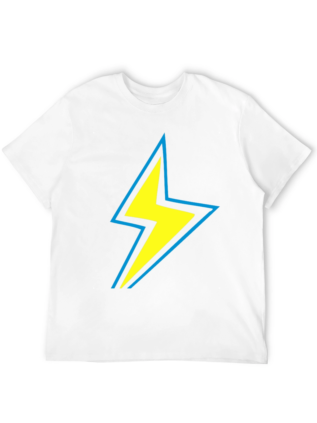 Lightning Bolt Graphic Tee - Black Cotton Comfort
