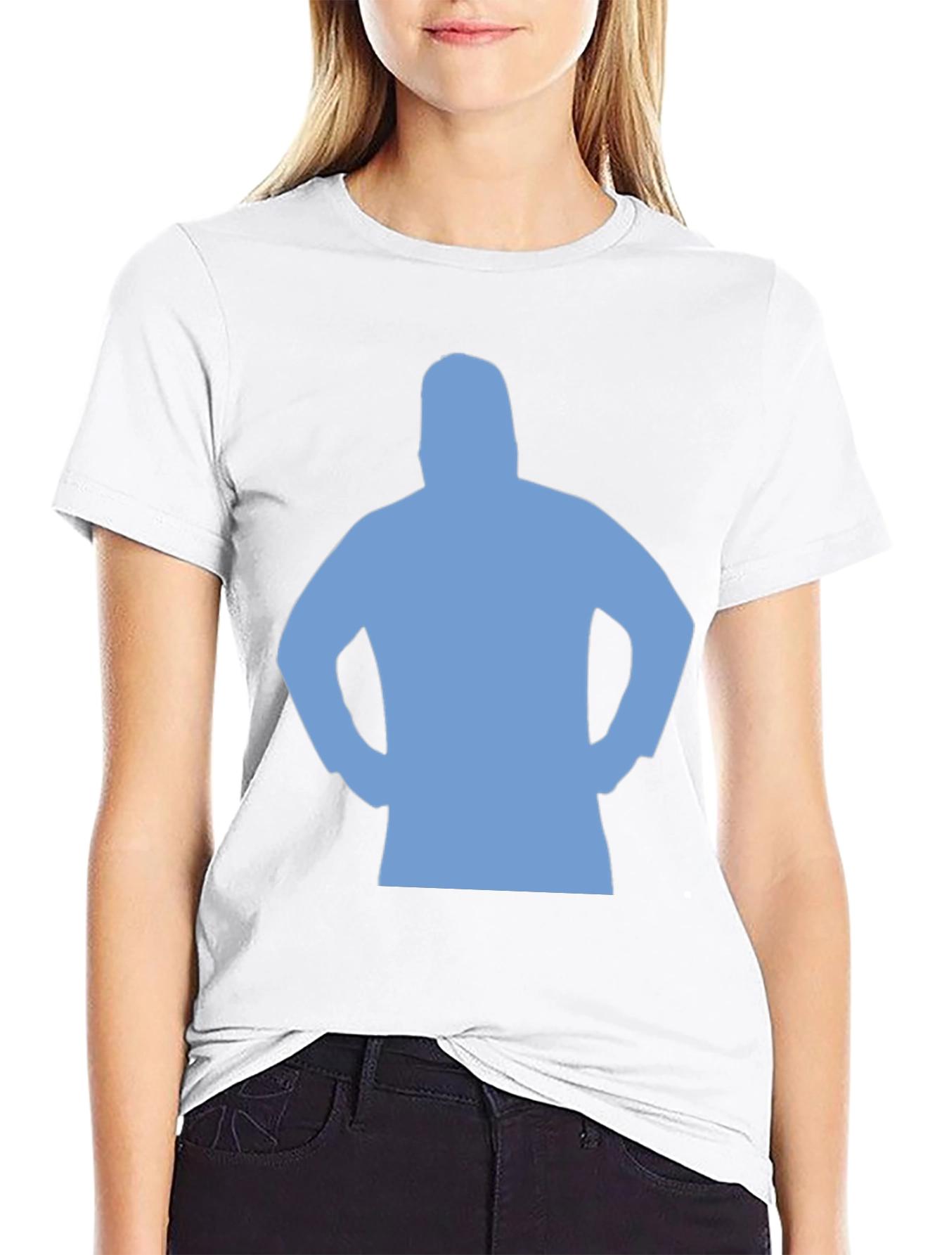 Silhouette Graphic Tee - Black Cotton Blend