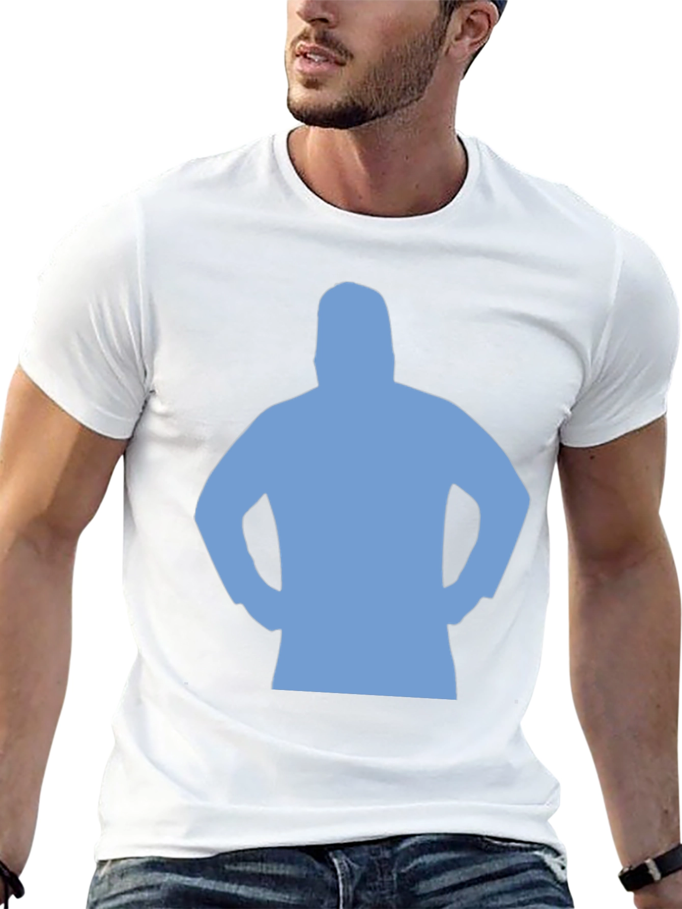 Silhouette Graphic Tee - Black Cotton Blend