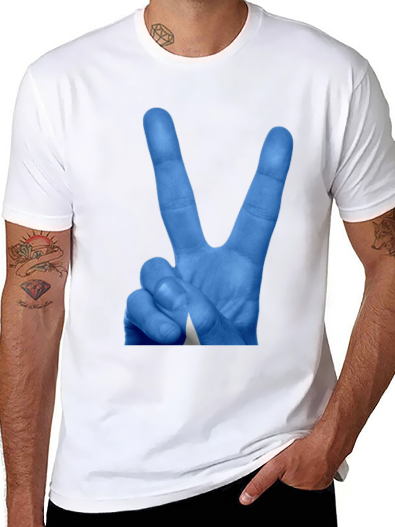 Peace Sign T-Shirt - Somalian Flag Design