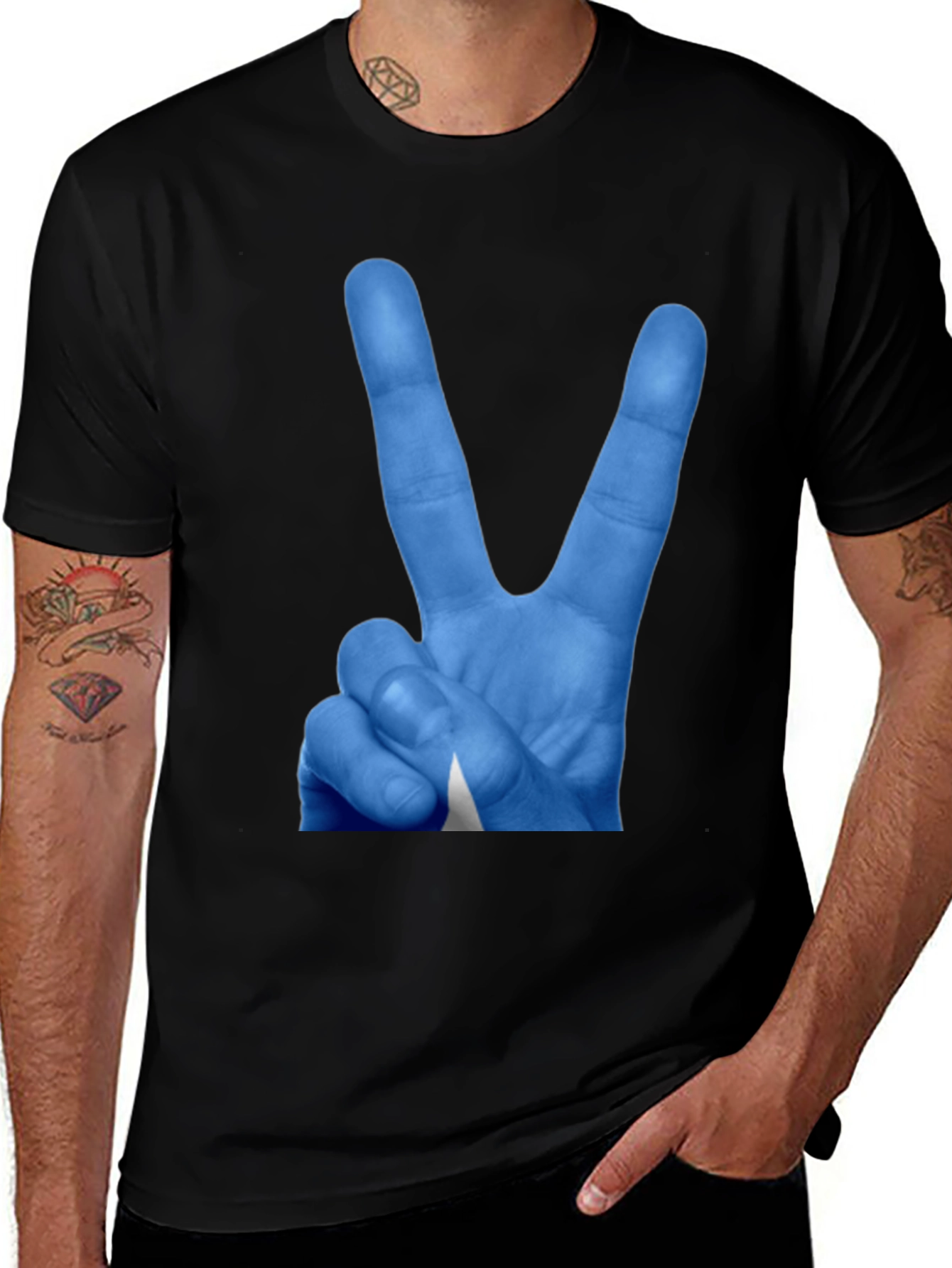 Peace Sign T-Shirt - Somalian Flag Design