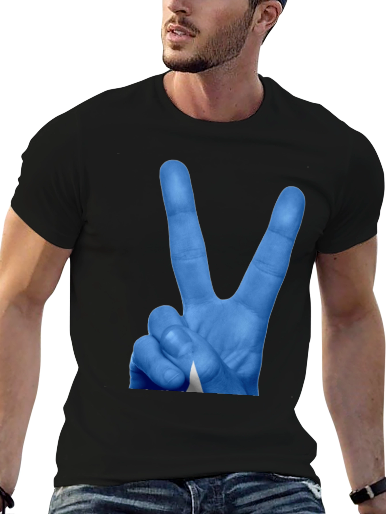 Peace Sign T-Shirt - Somalian Flag Design