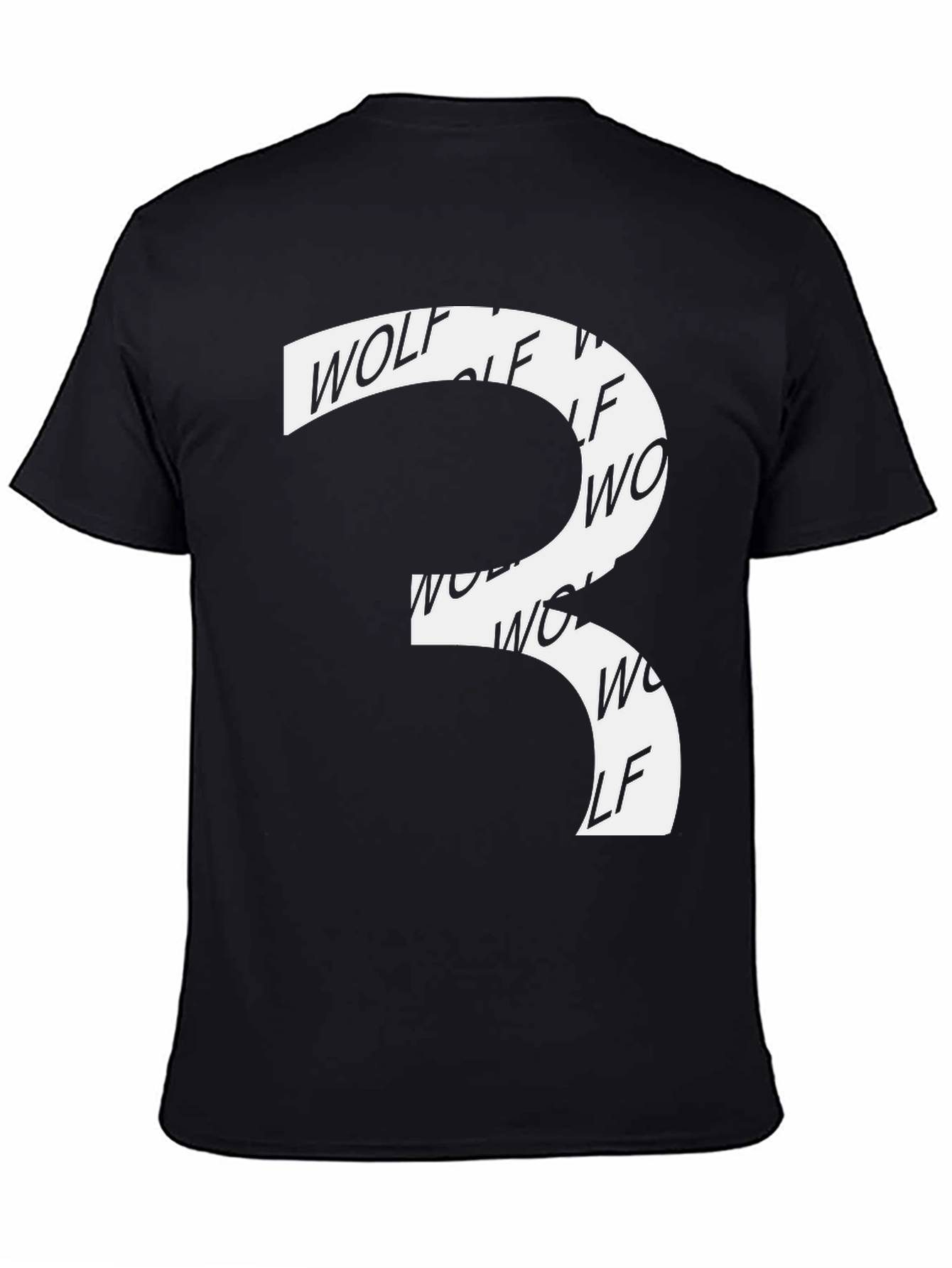 Wolf Graphic Black T-Shirt - Unique Design