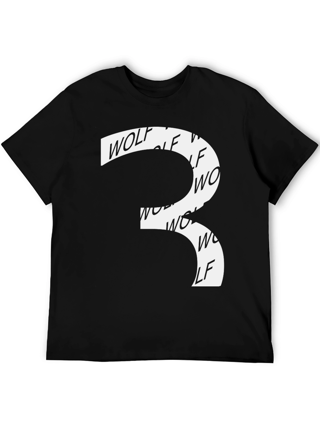 Wolf Graphic Black T-Shirt - Unique Design
