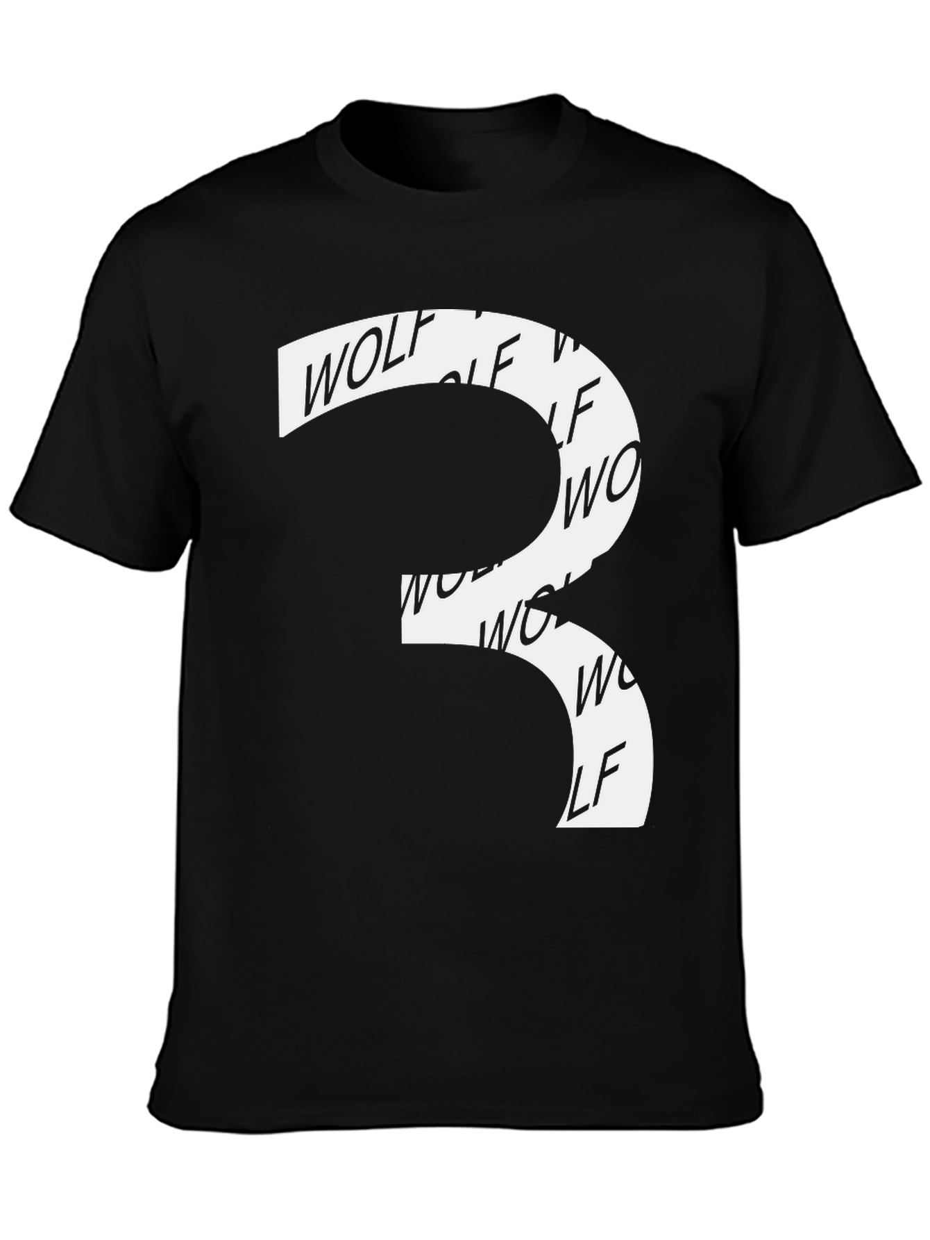 Wolf Graphic Black T-Shirt - Unique Design