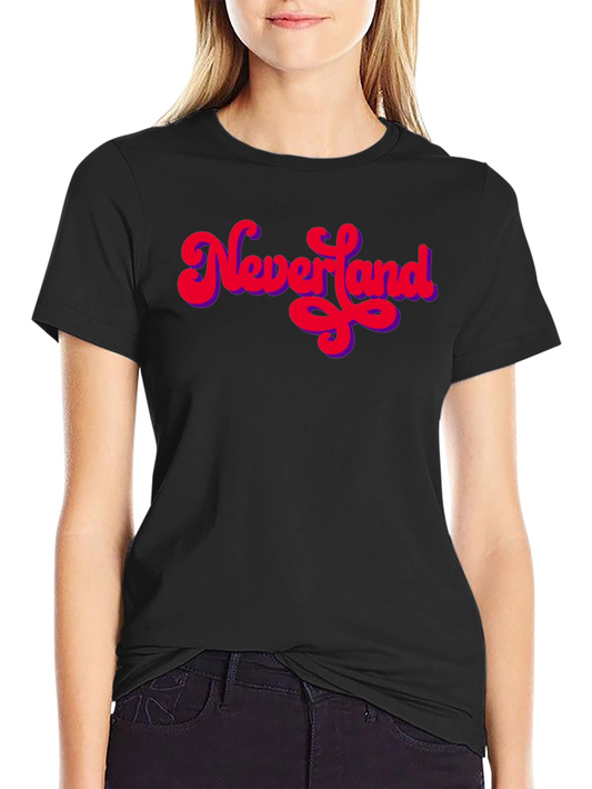 Neverland Retro T-Shirt - Black Crew Neck Tee