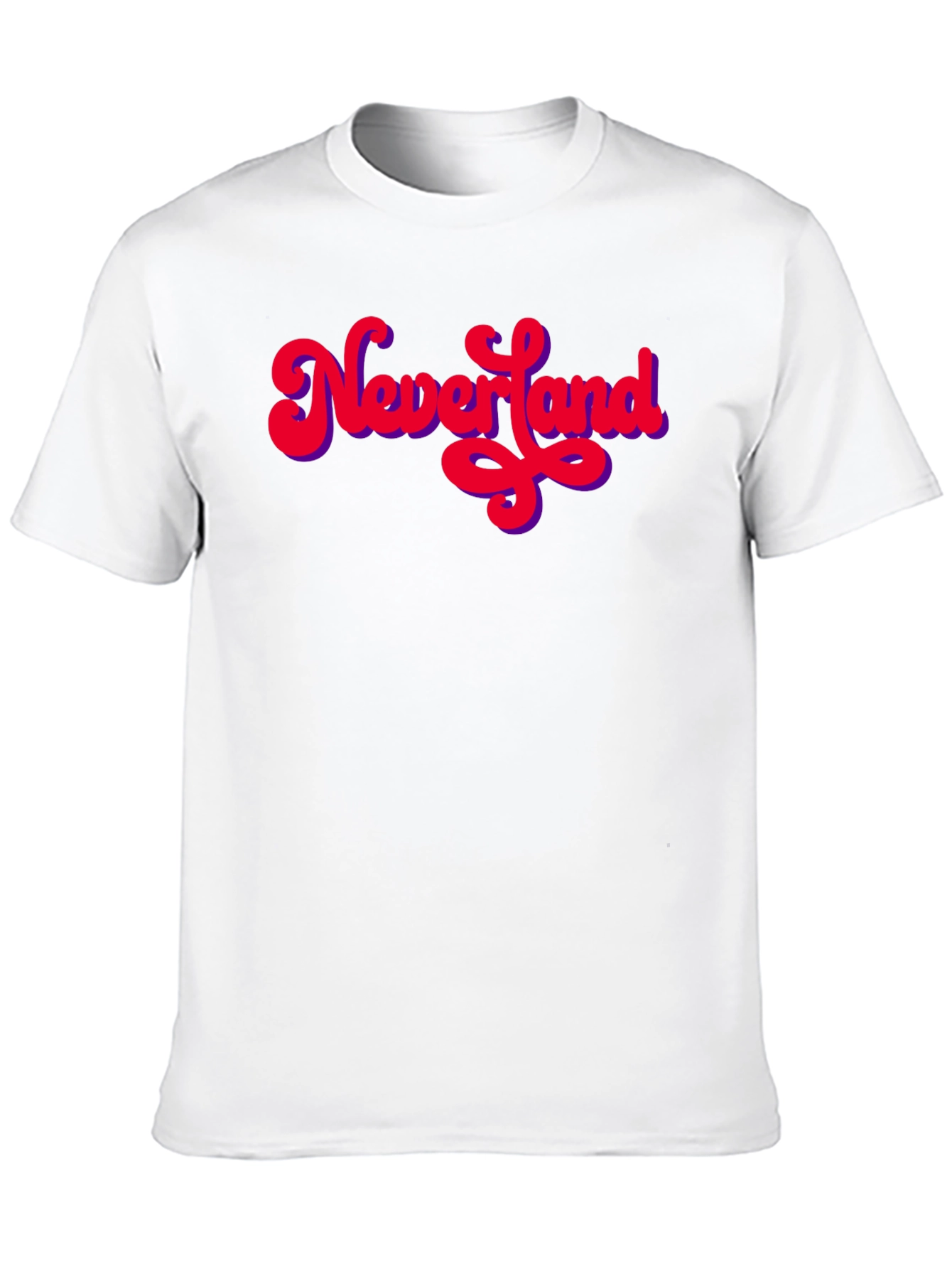 Neverland Retro T-Shirt - Black Crew Neck Tee