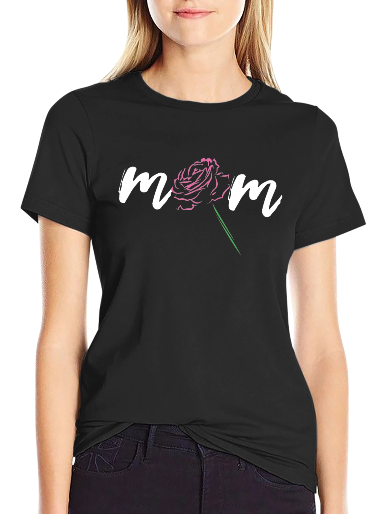 Mom Rose Graphic T-Shirt - Stylish and Comfortable