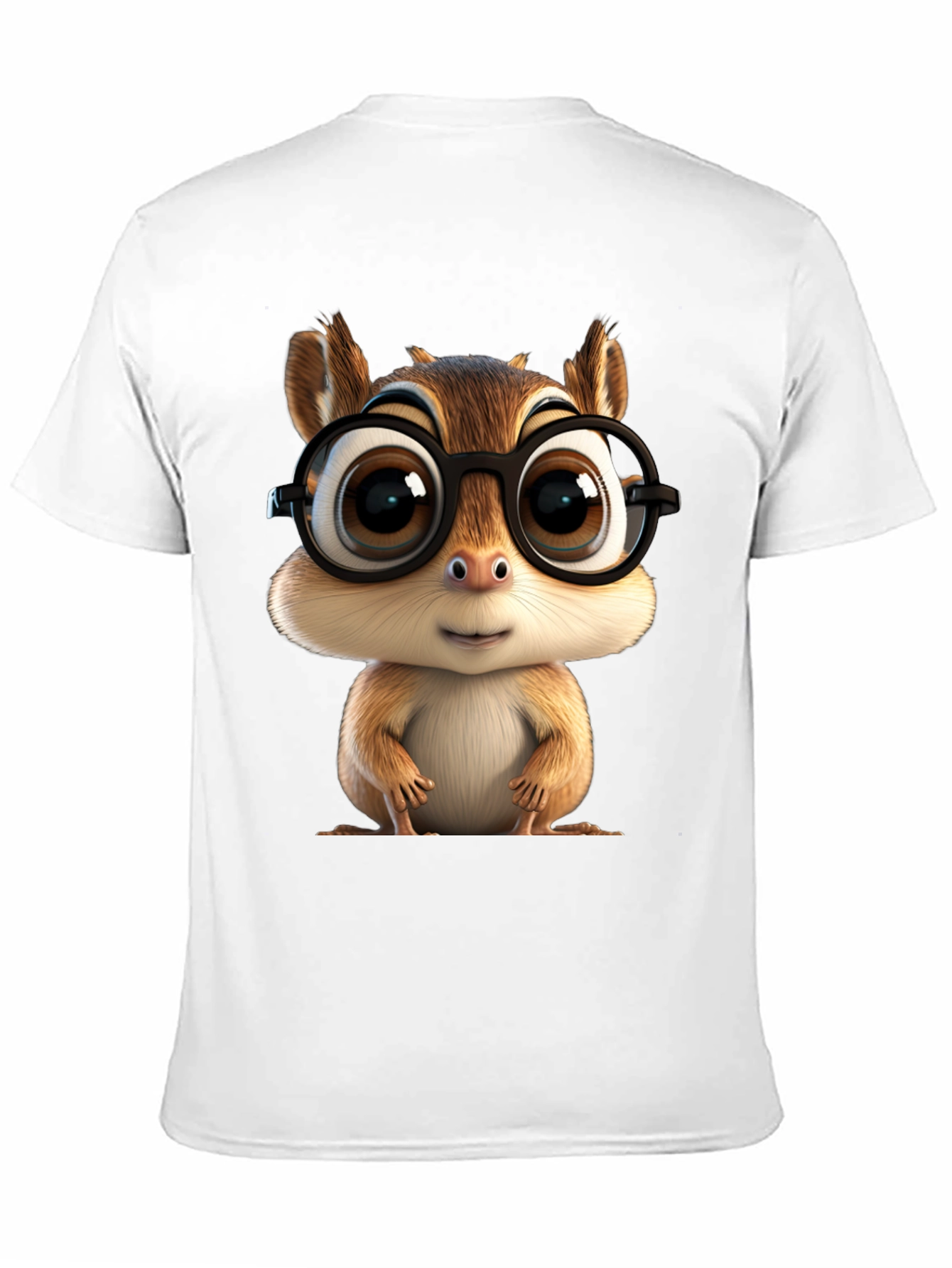 Cute Chipmunk T-Shirt with Glasses