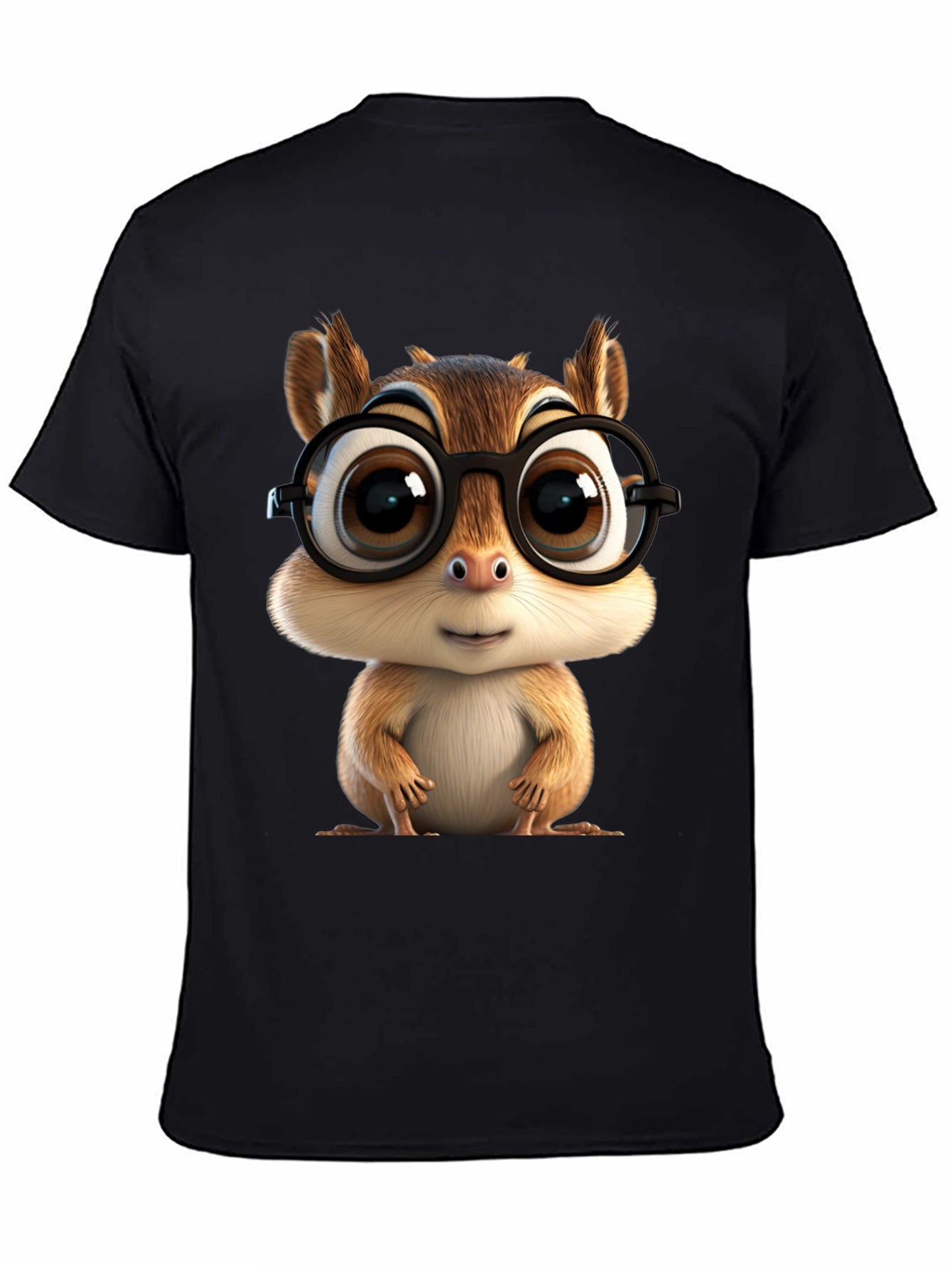 Cute Chipmunk T-Shirt with Glasses