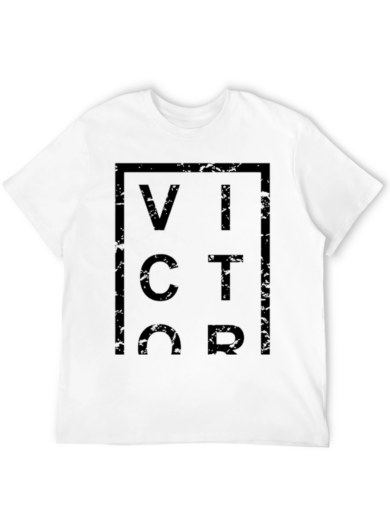 Victor Graphic Tee - Modern Black T-Shirt