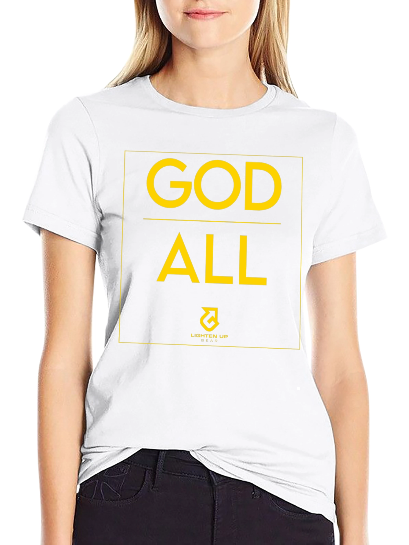 God All Lighten Up Gear Black T-Shirt
