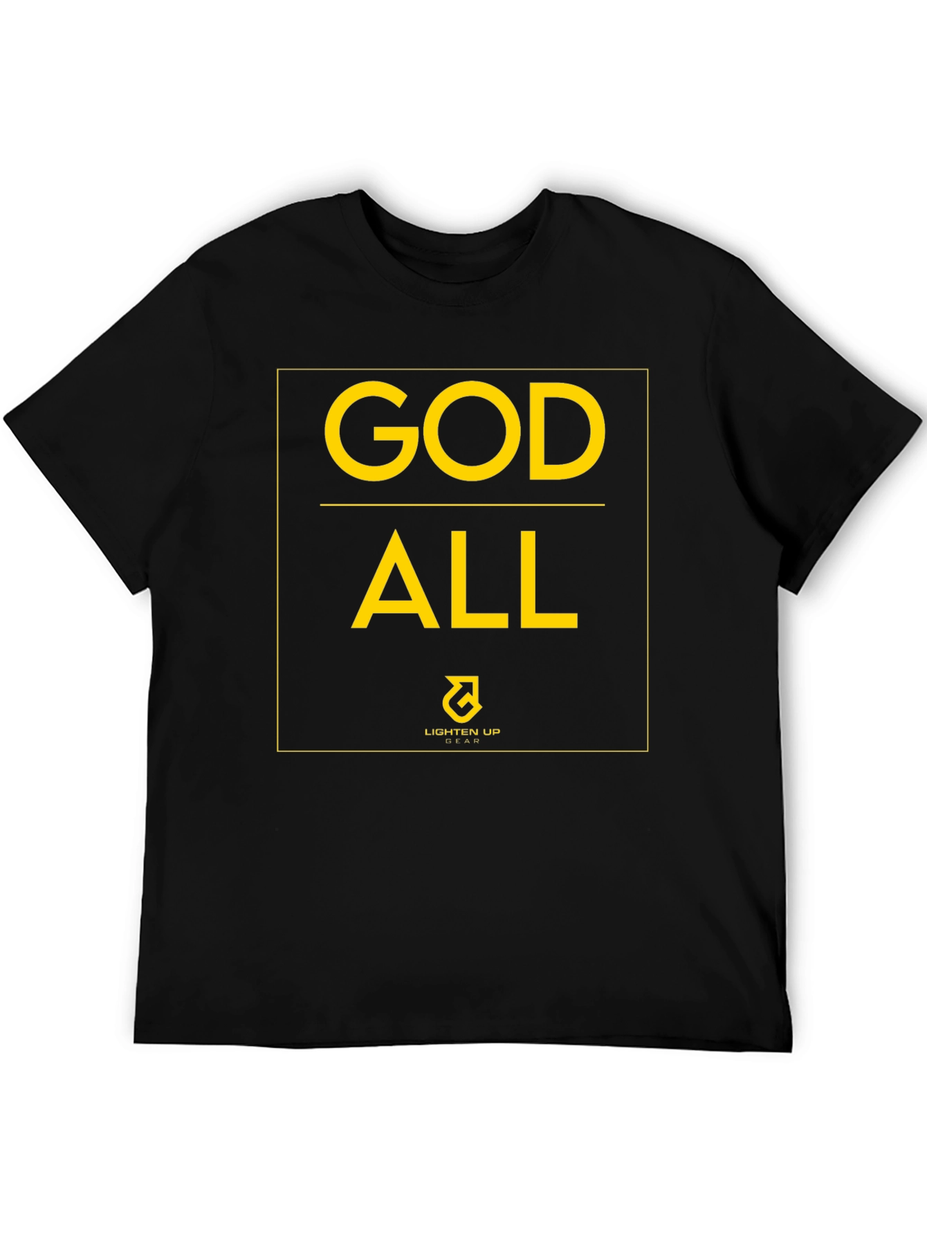 God All Lighten Up Gear Black T-Shirt