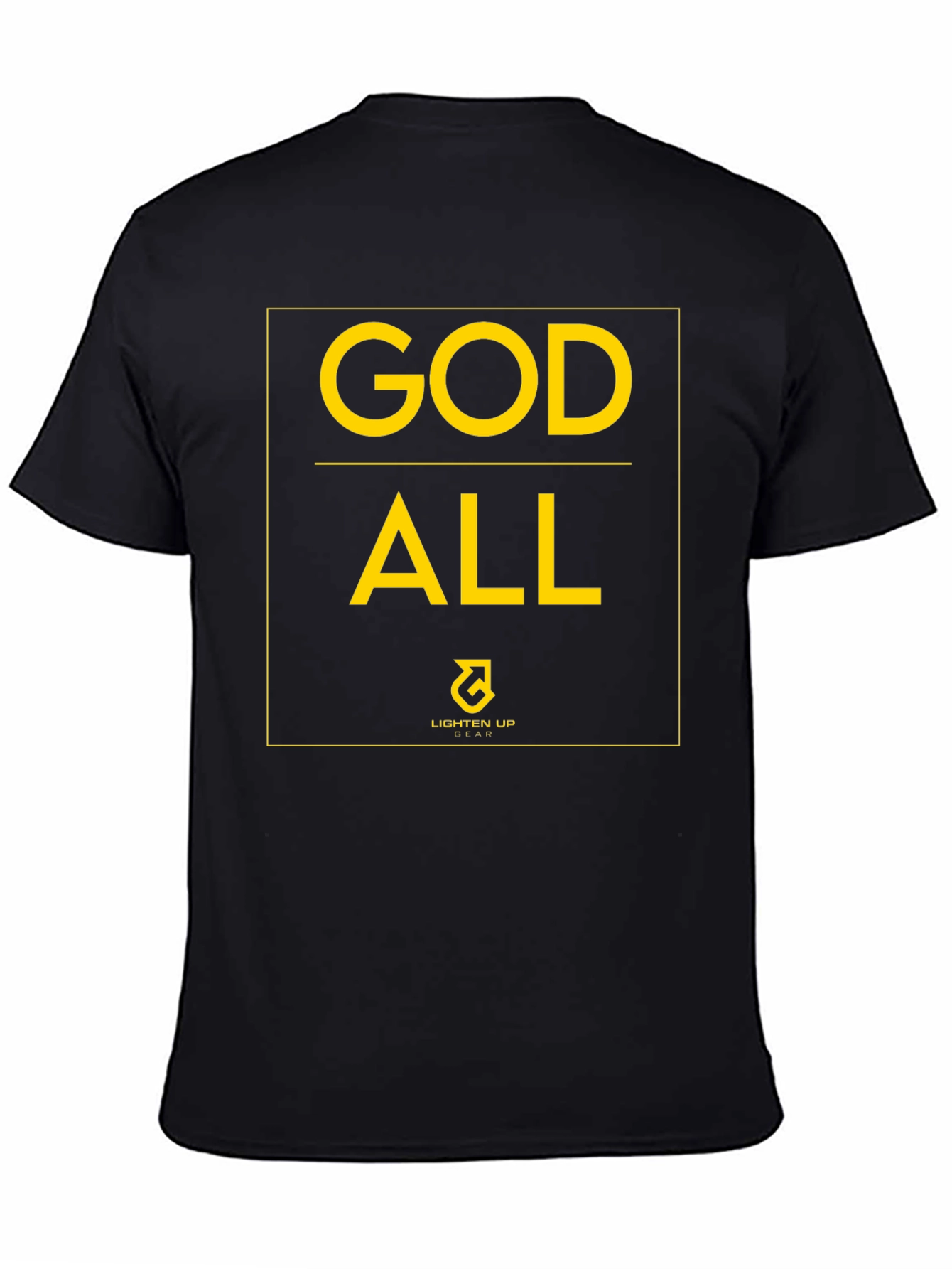 God All Lighten Up Gear Black T-Shirt