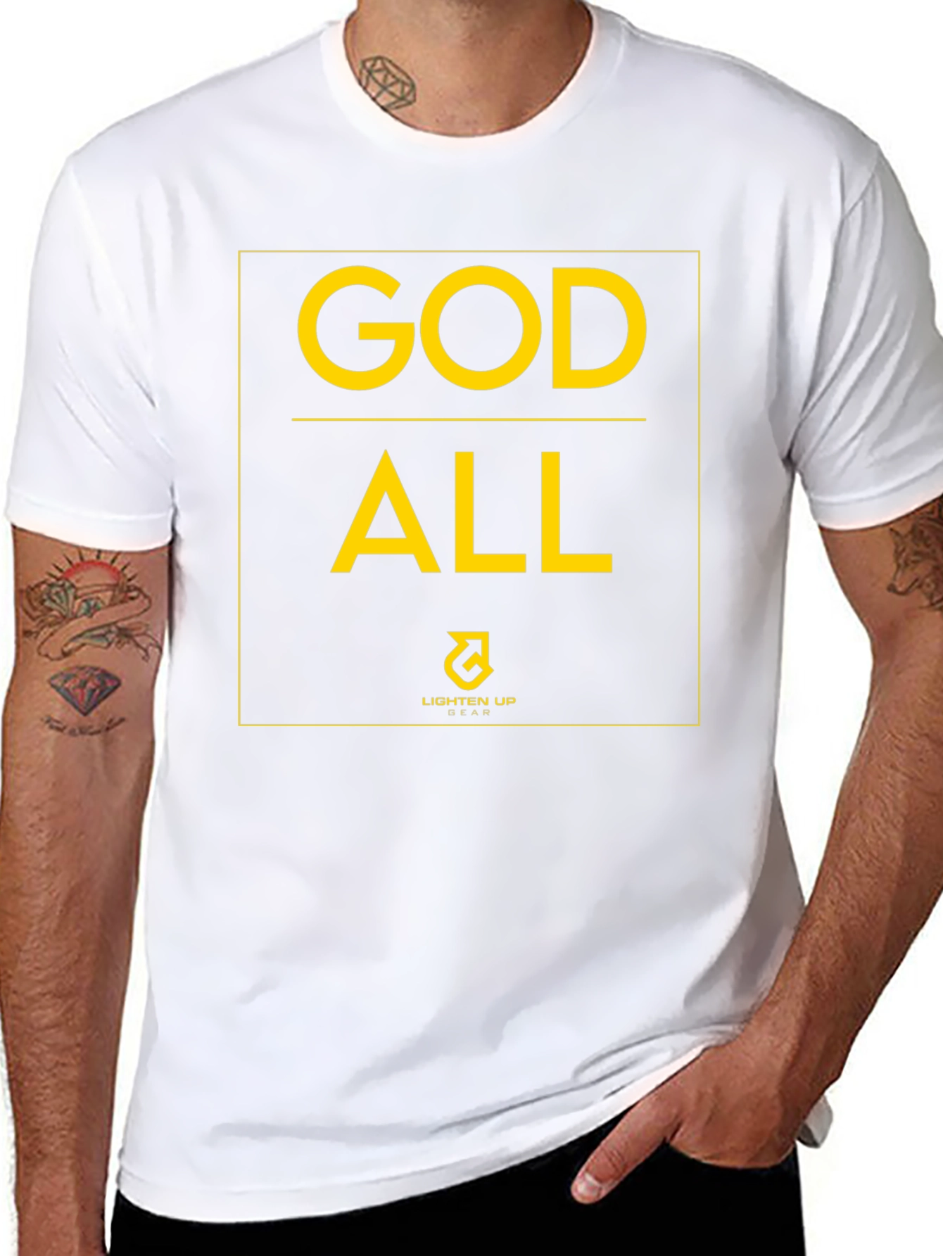 God All Lighten Up Gear Black T-Shirt
