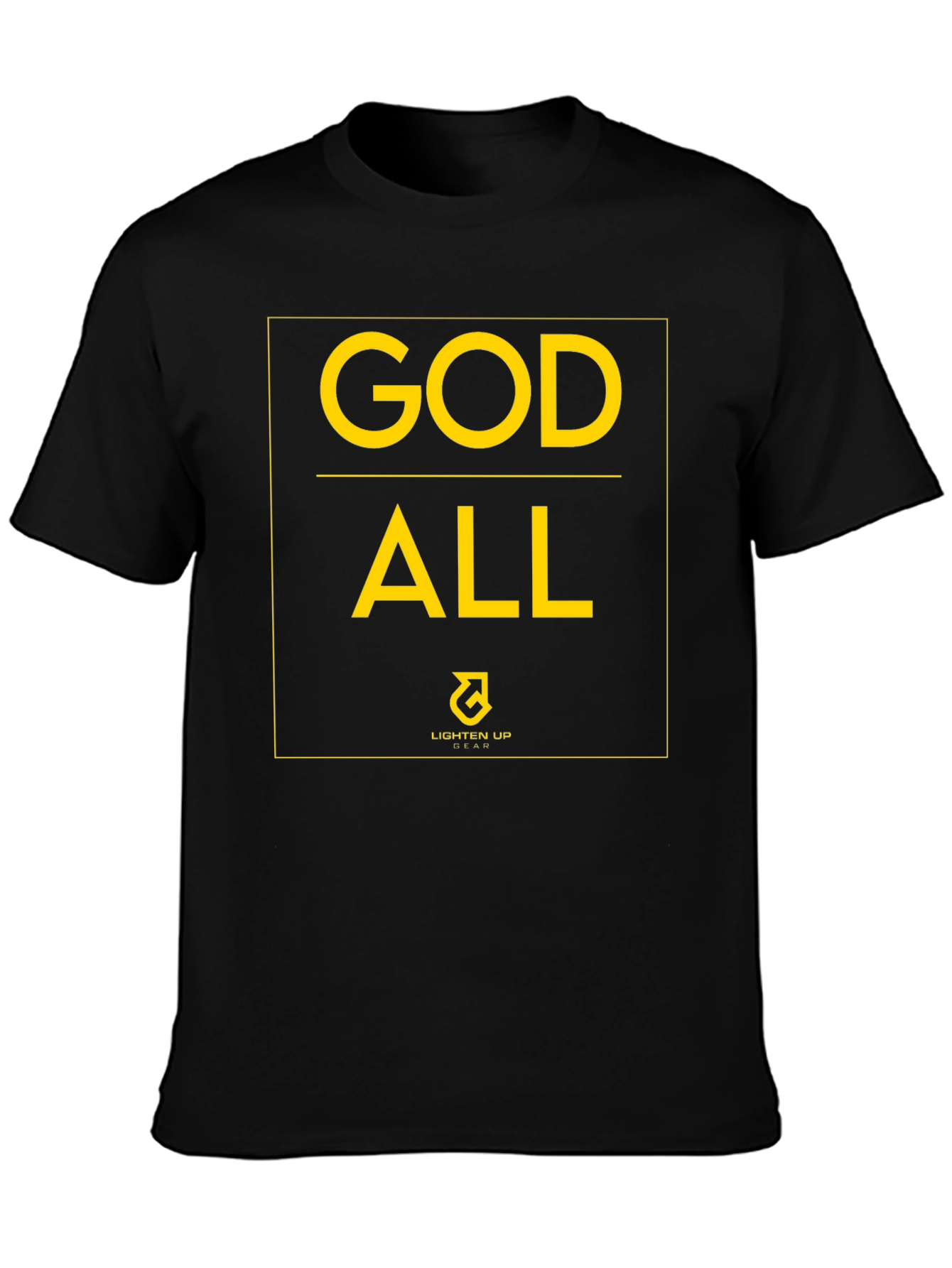 God All Lighten Up Gear Black T-Shirt