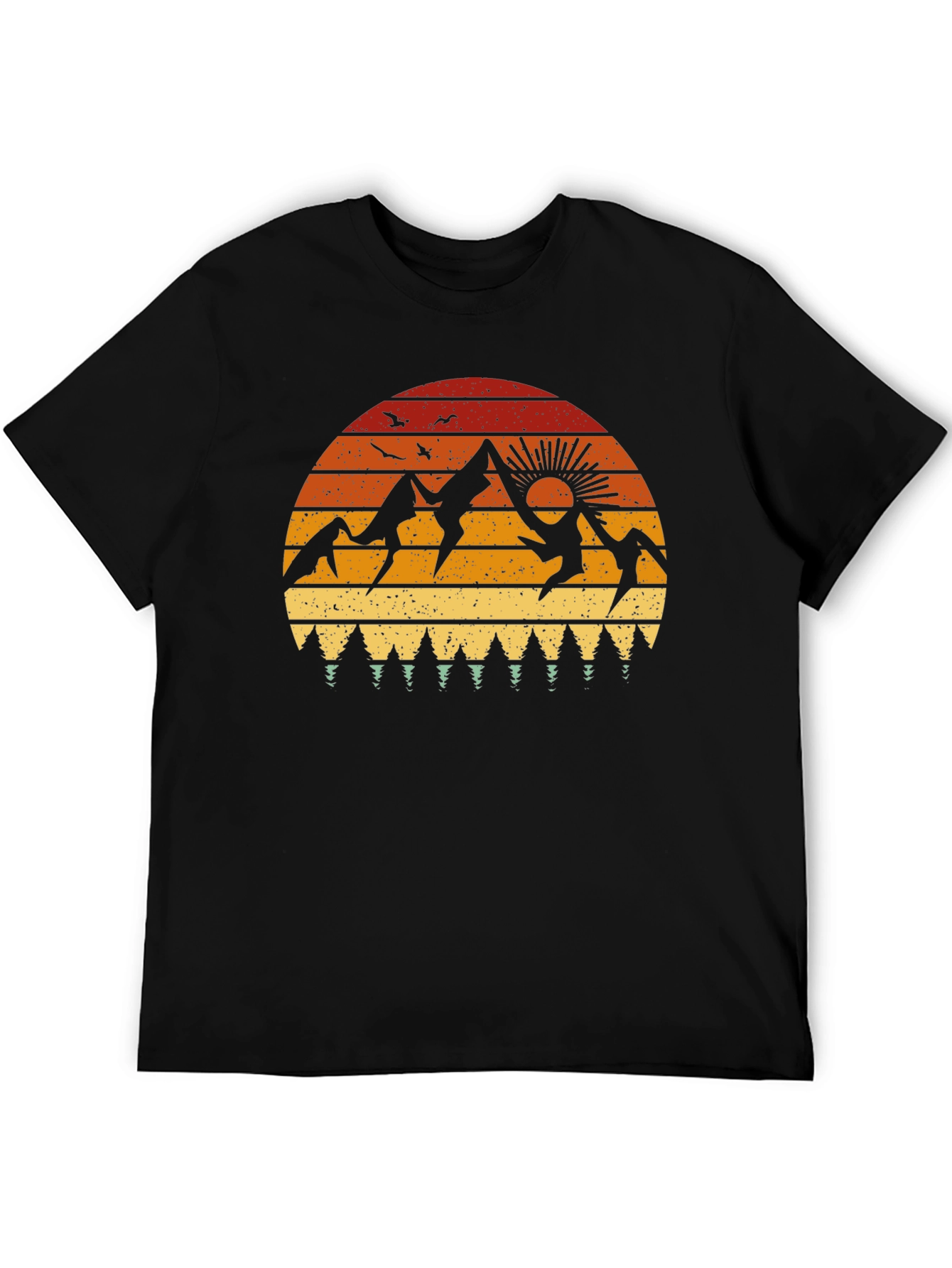 Retro Mountain Sunset Graphic Tee