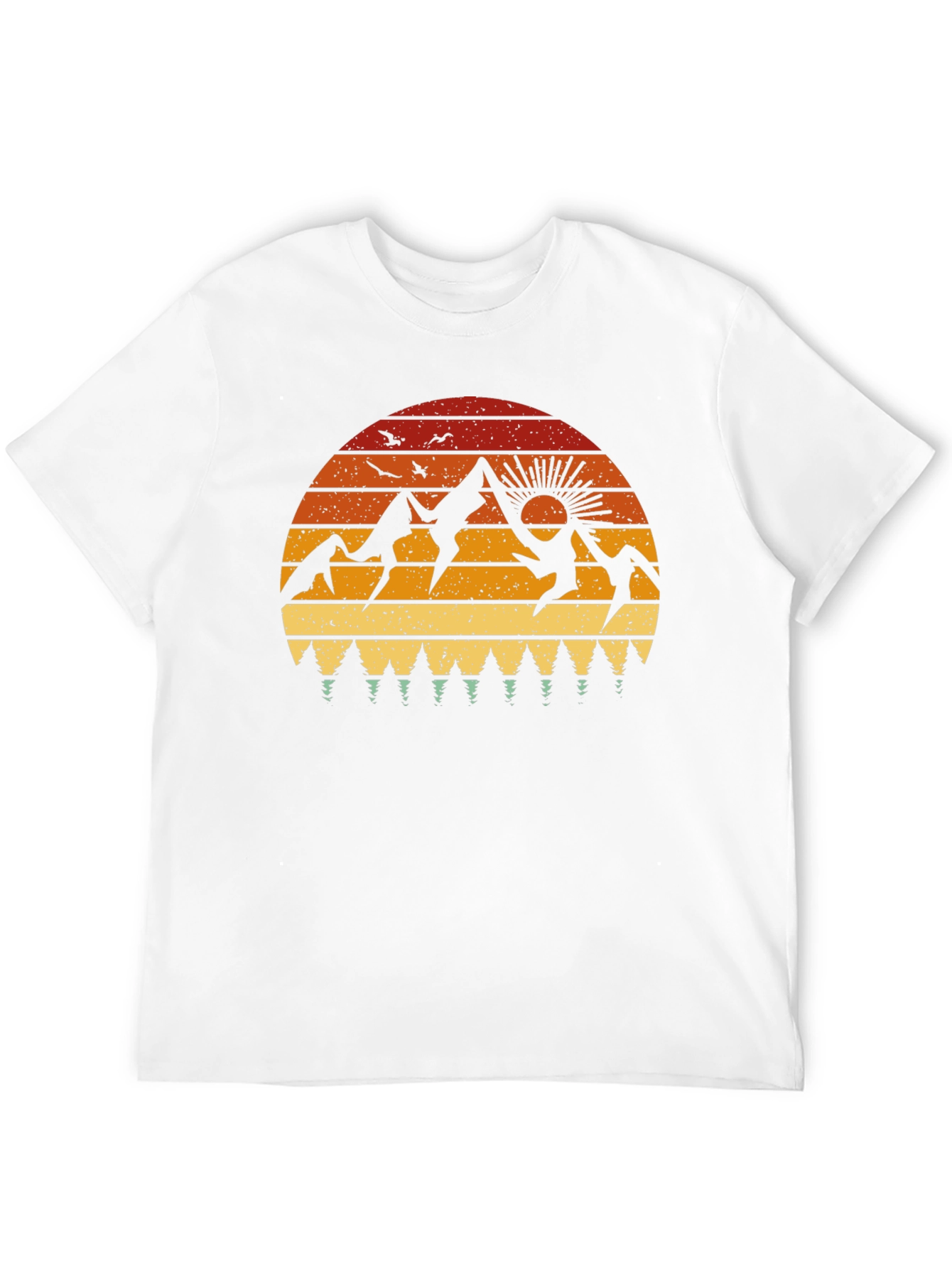 Retro Mountain Sunset Graphic Tee