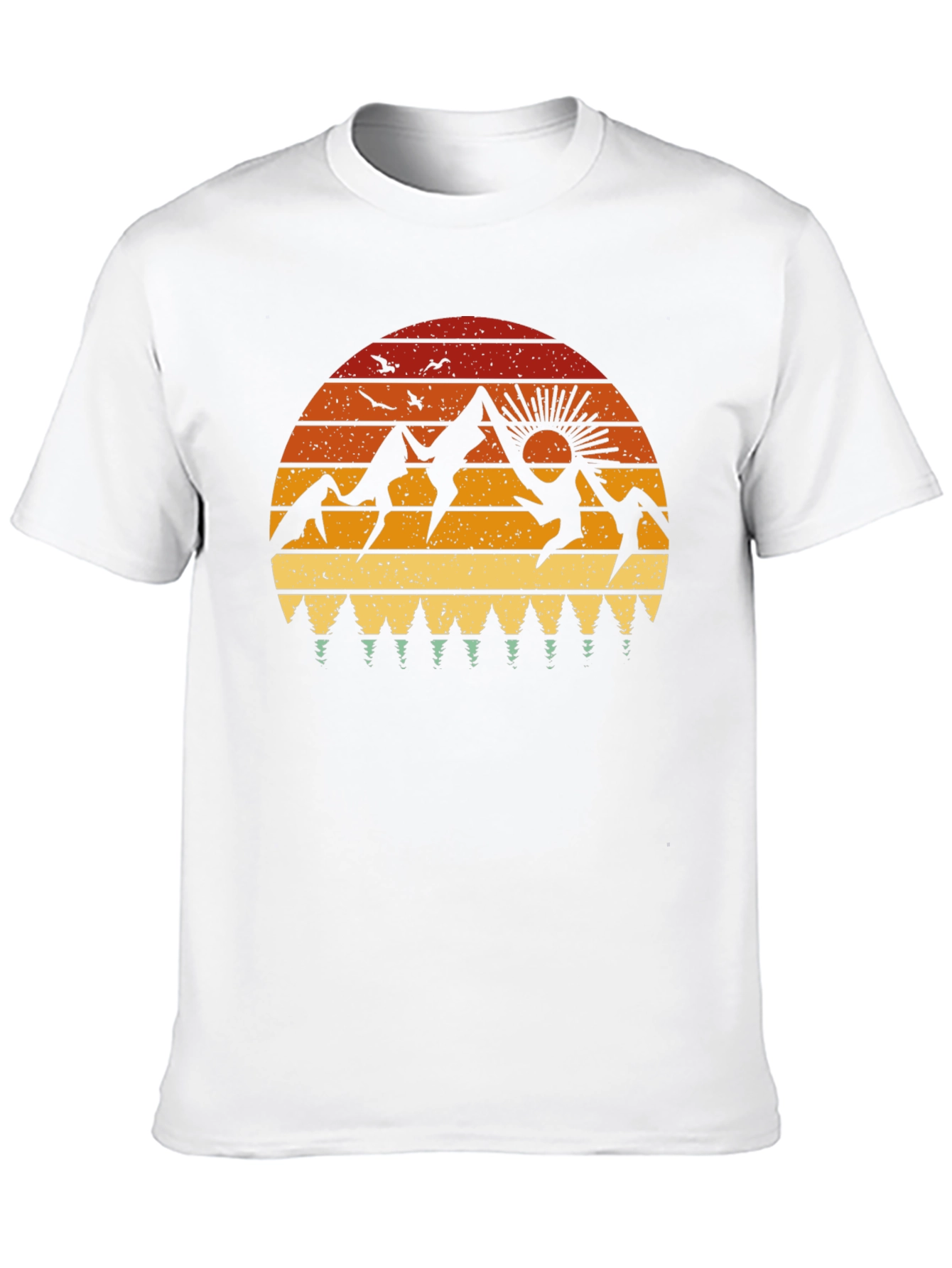 Retro Mountain Sunset Graphic Tee