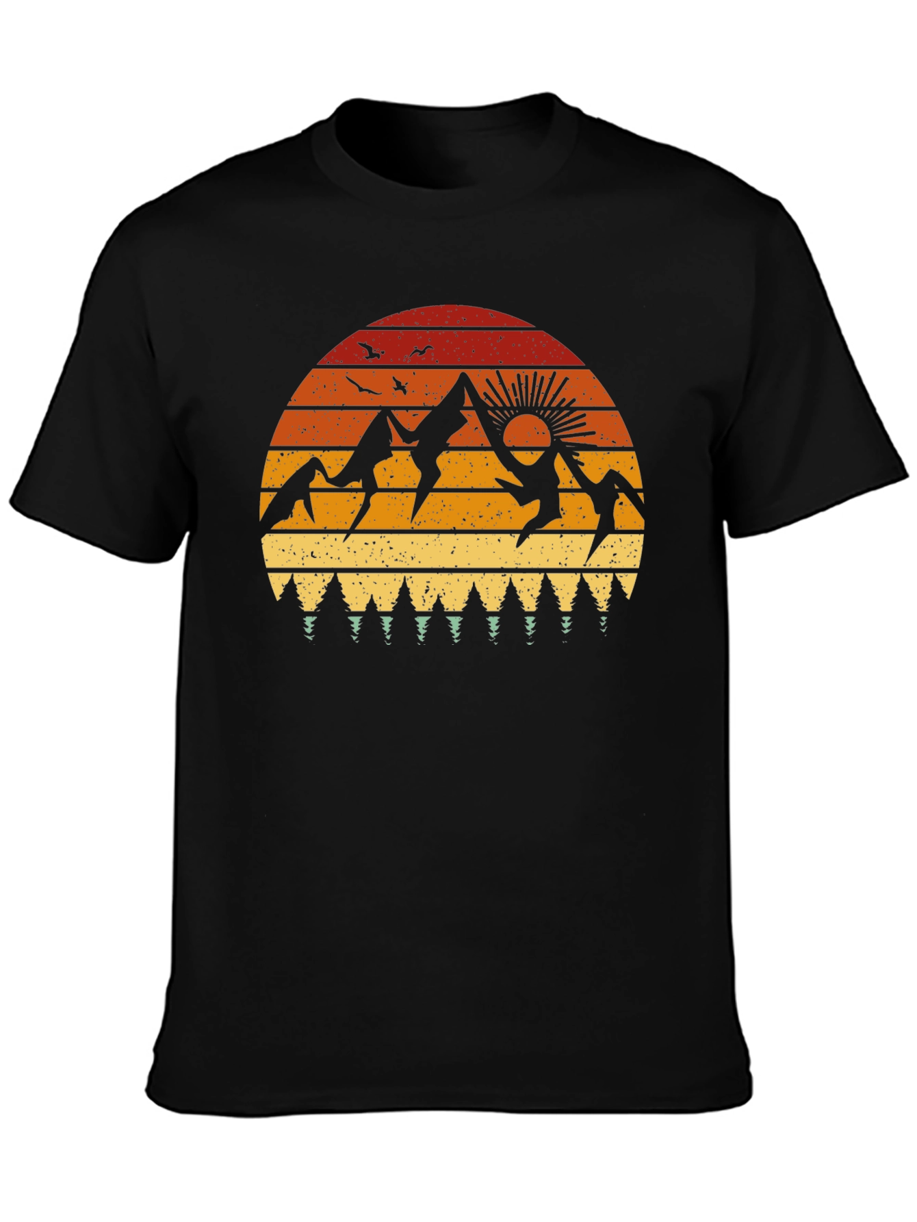 Retro Mountain Sunset Graphic Tee