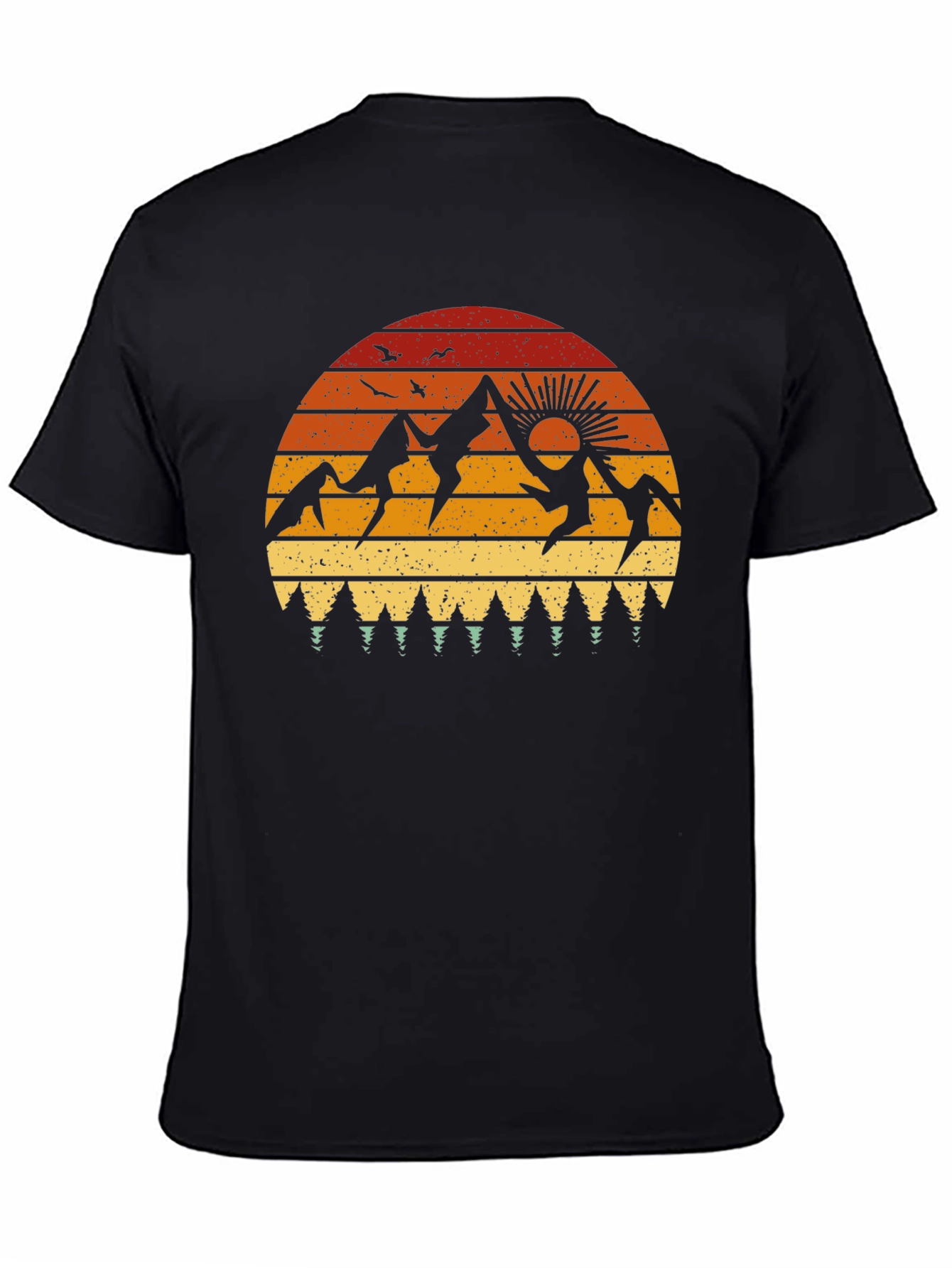 Retro Mountain Sunset Graphic Tee
