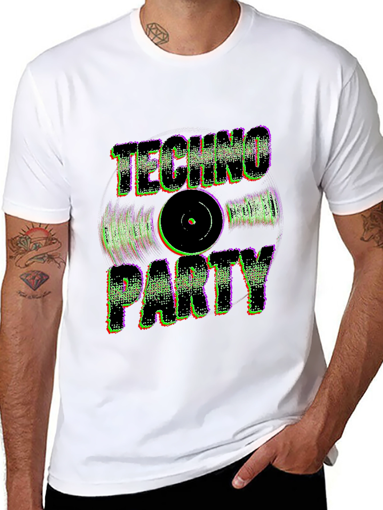 Techno Party T-Shirt - Retro Rave Style