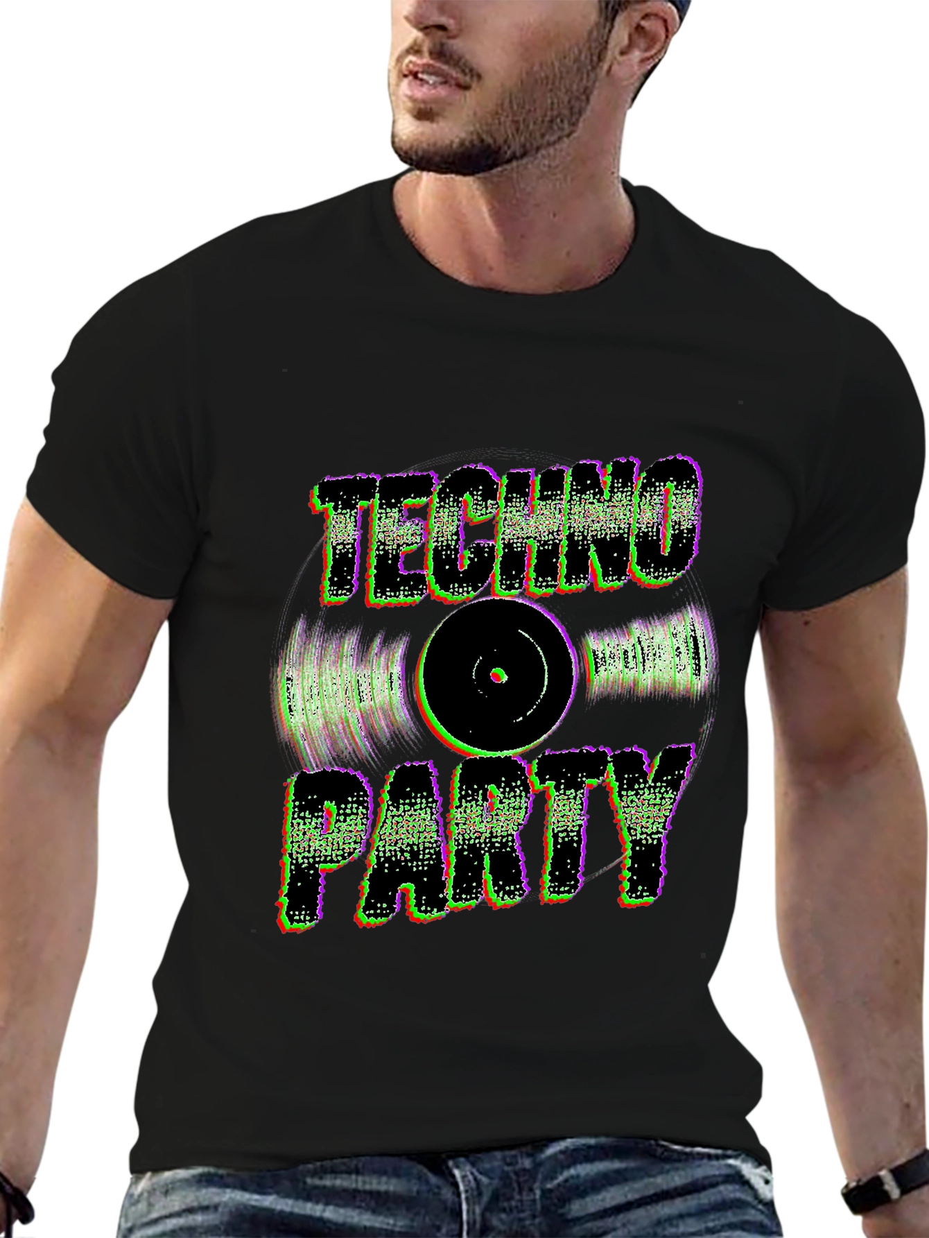 Techno Party T-Shirt - Retro Rave Style