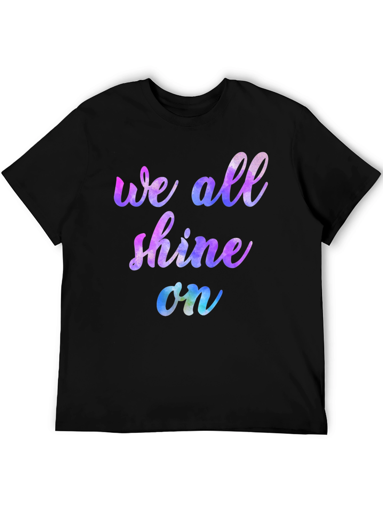 We All Shine On Graphic Tee - Black T-Shirt