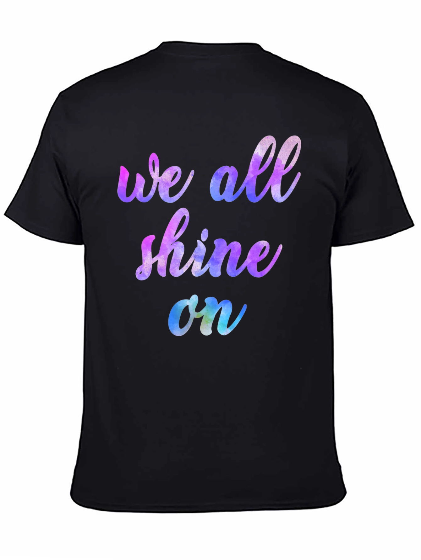 We All Shine On Graphic Tee - Black T-Shirt
