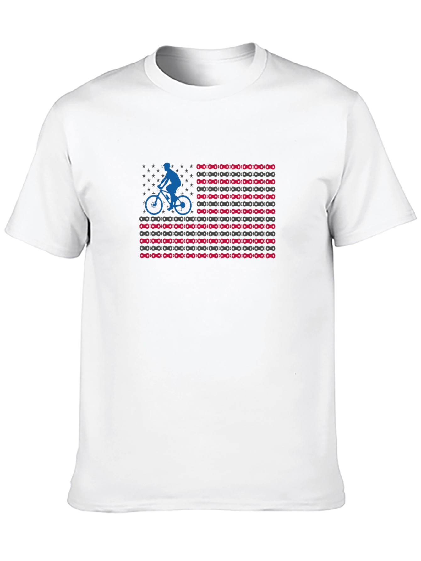 Cycling USA Flag T-Shirt