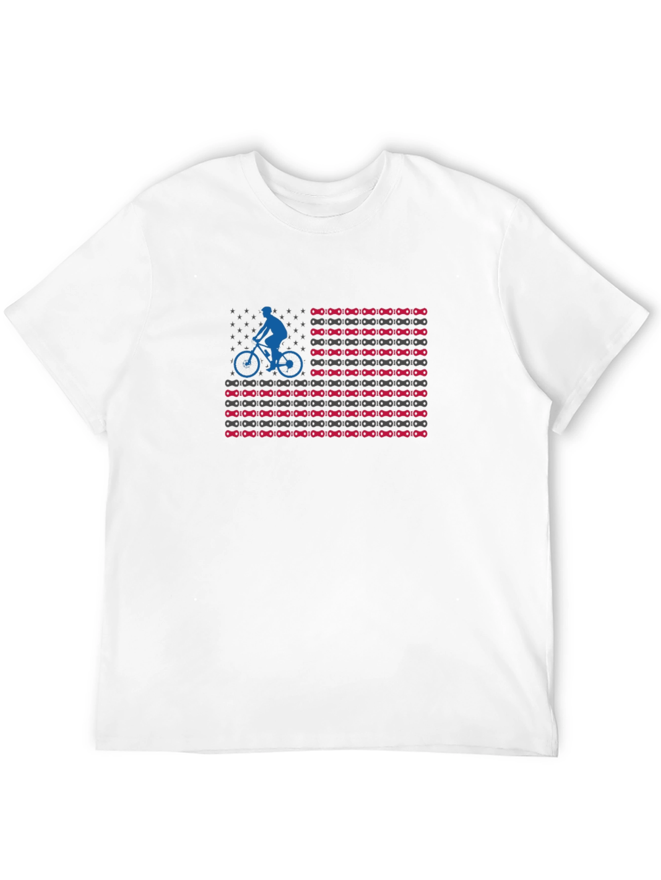 Cycling USA Flag T-Shirt