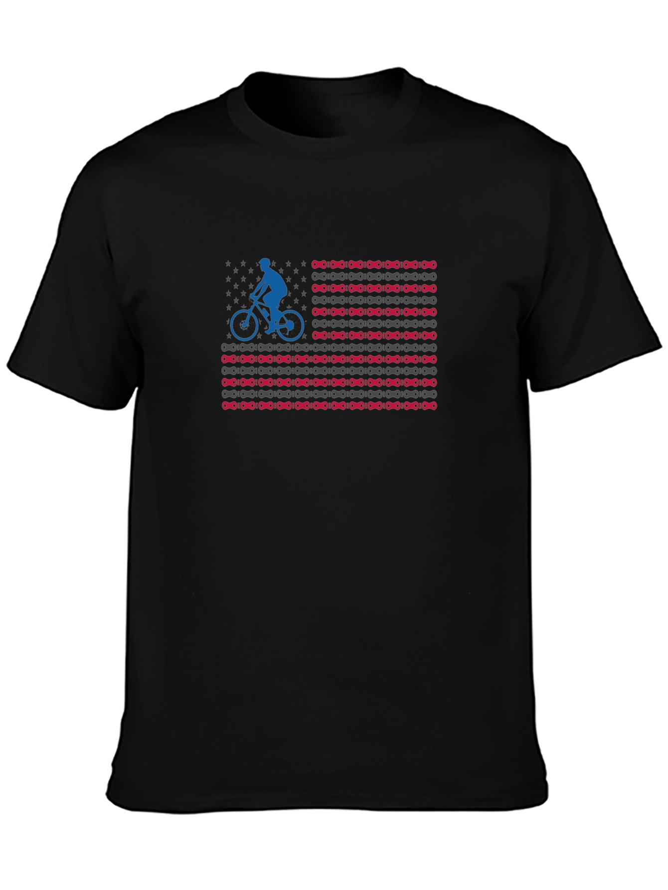 Cycling USA Flag T-Shirt