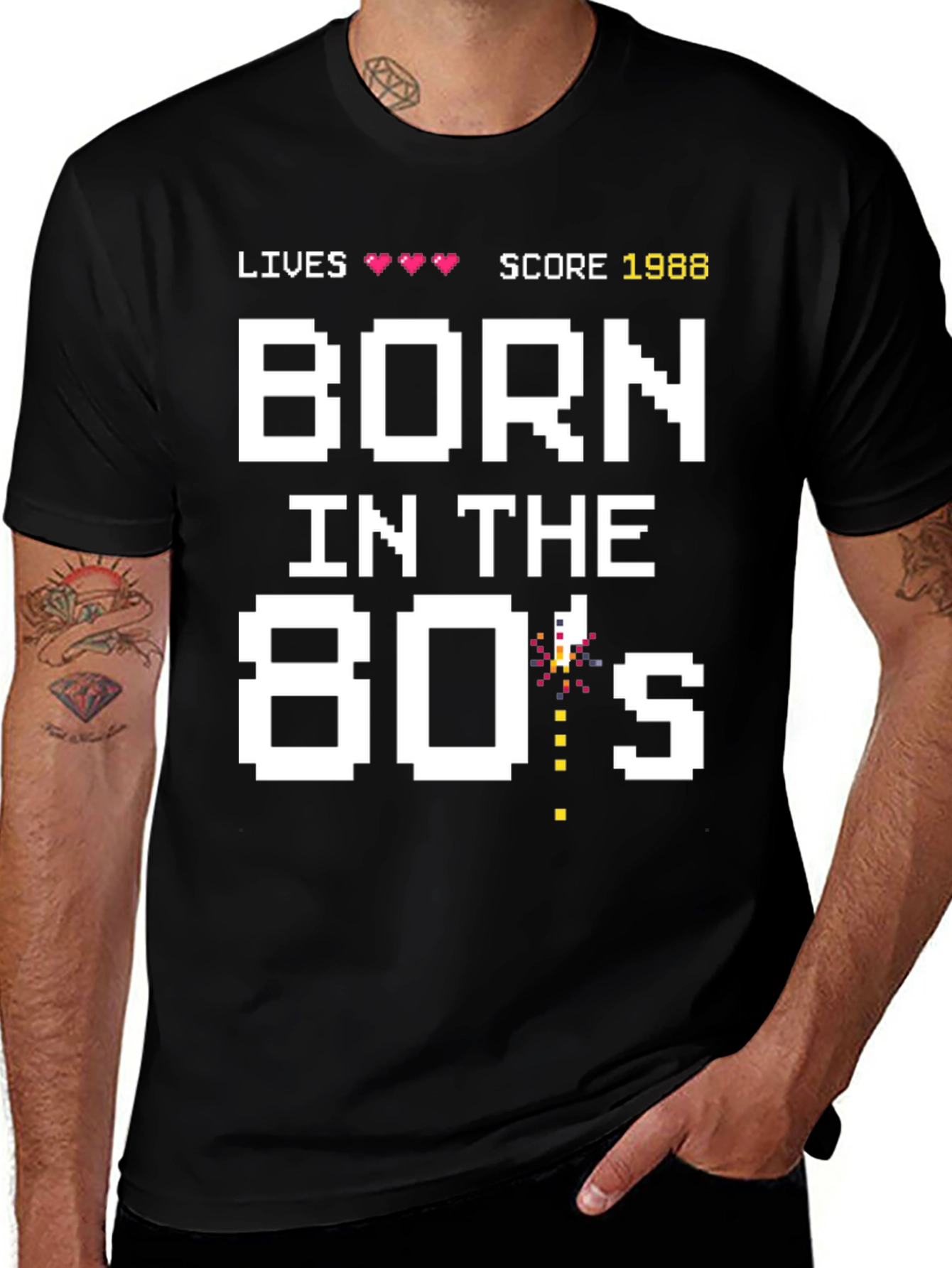 Born in the 80s T-Shirt Retro Gamer Style
