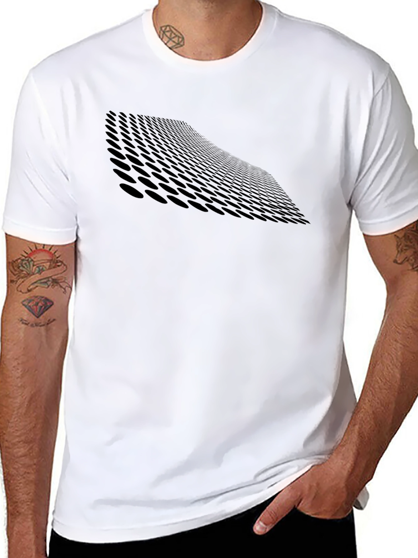 Modern Illusion Black T-Shirt
