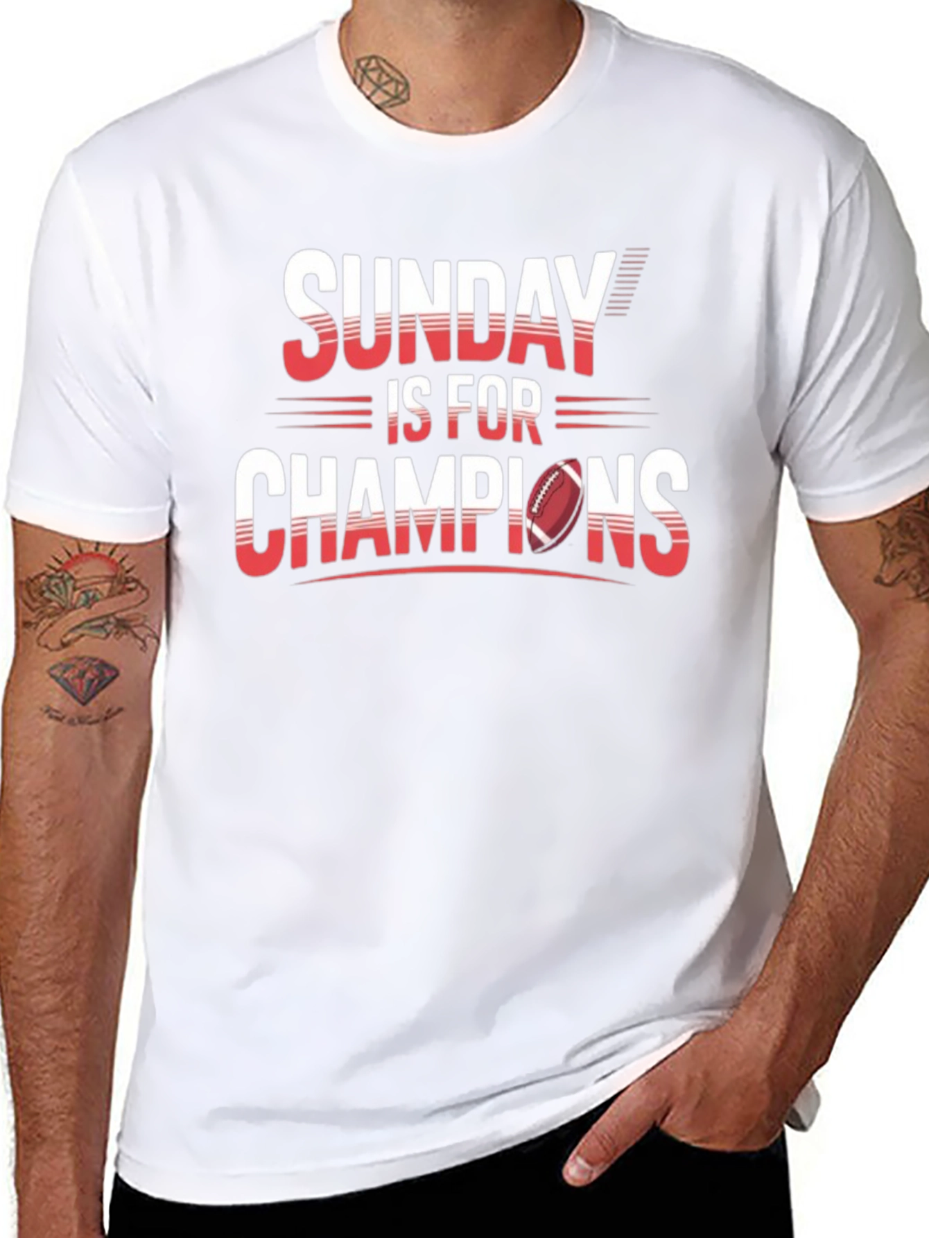 Sunday Is For Champions Graphic T-Shirt
