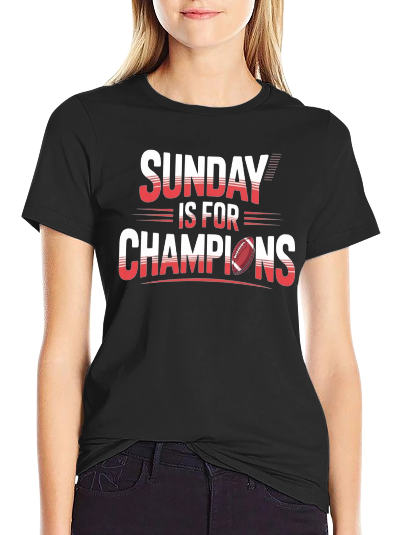 Sunday Is For Champions Graphic T-Shirt