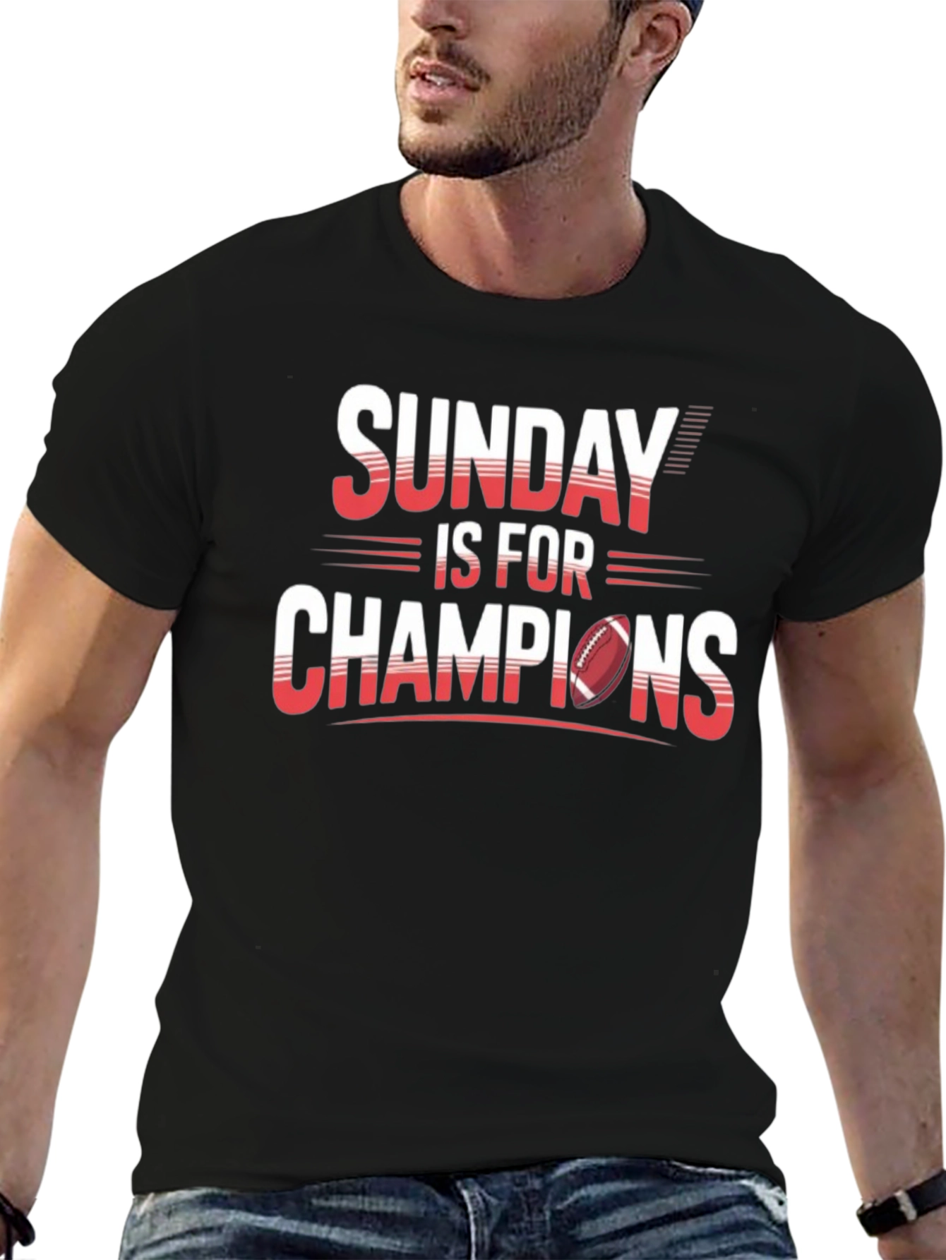 Sunday Is For Champions Graphic T-Shirt