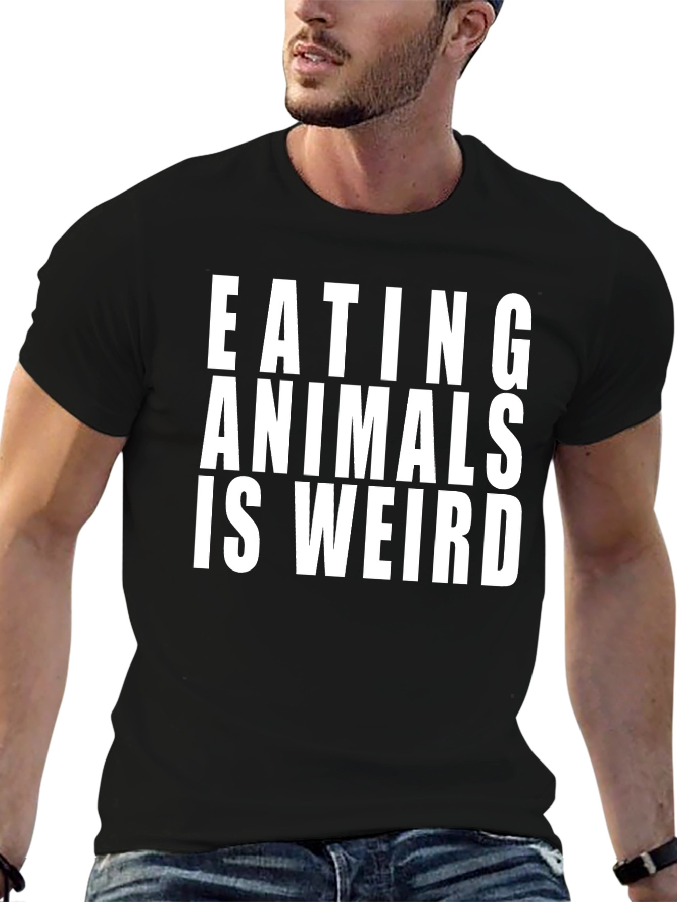 Eating Animals is Weird T-Shirt - Vegan Activism