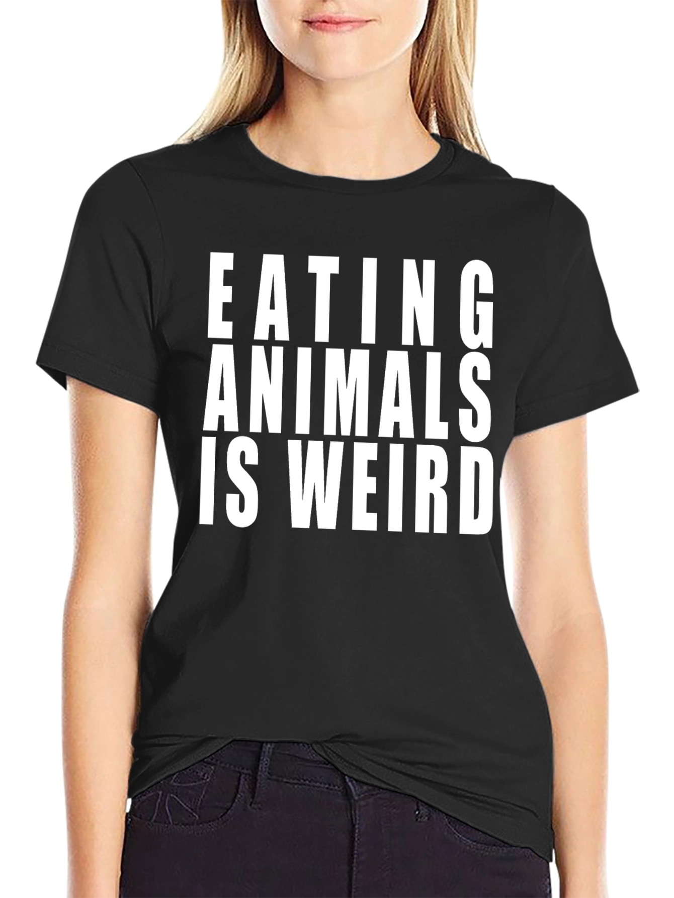 Eating Animals is Weird T-Shirt - Vegan Activism