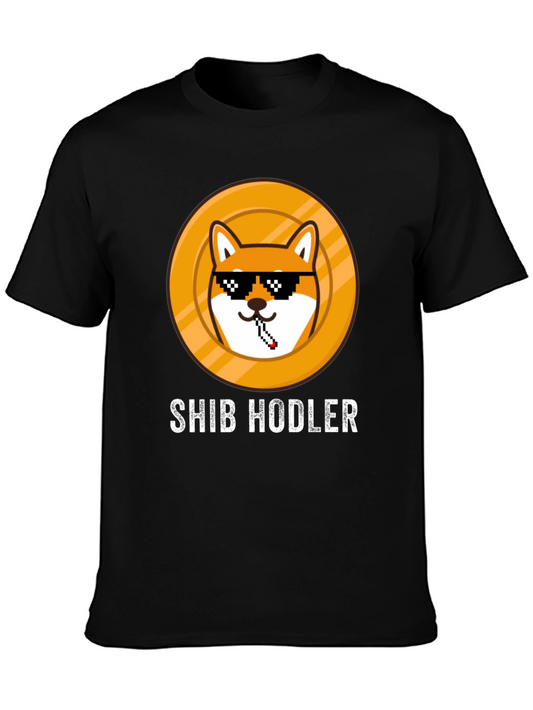 Shib Hodler Graphic T-Shirt - Crypto Meme Tee