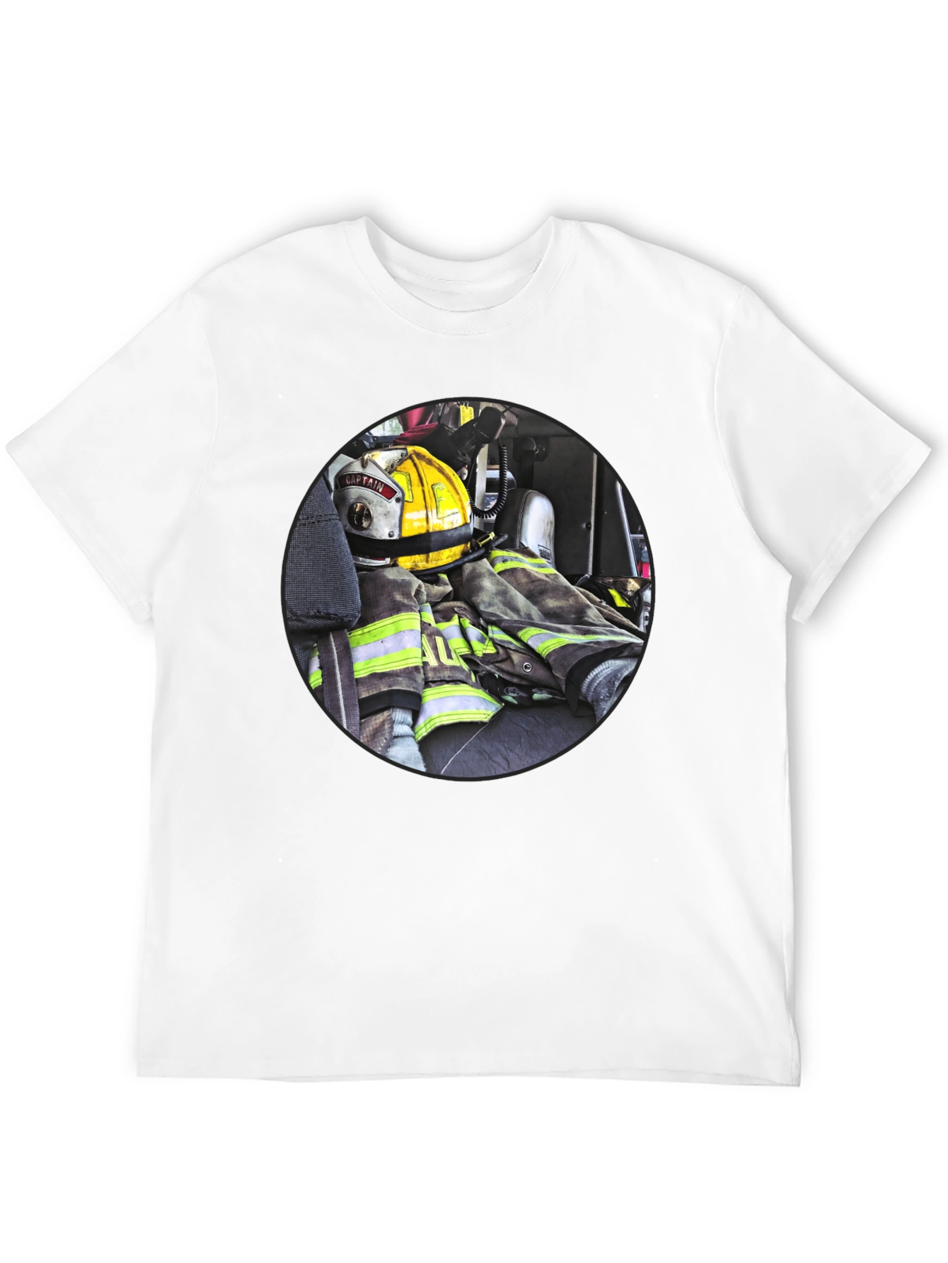 Firefighter Gear Graphic Tee - Bold & Durable