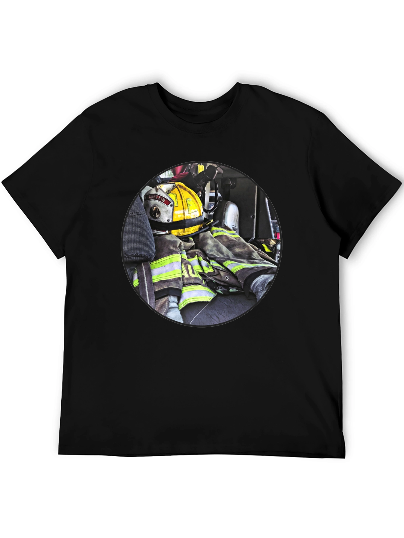 Firefighter Gear Graphic Tee - Bold & Durable