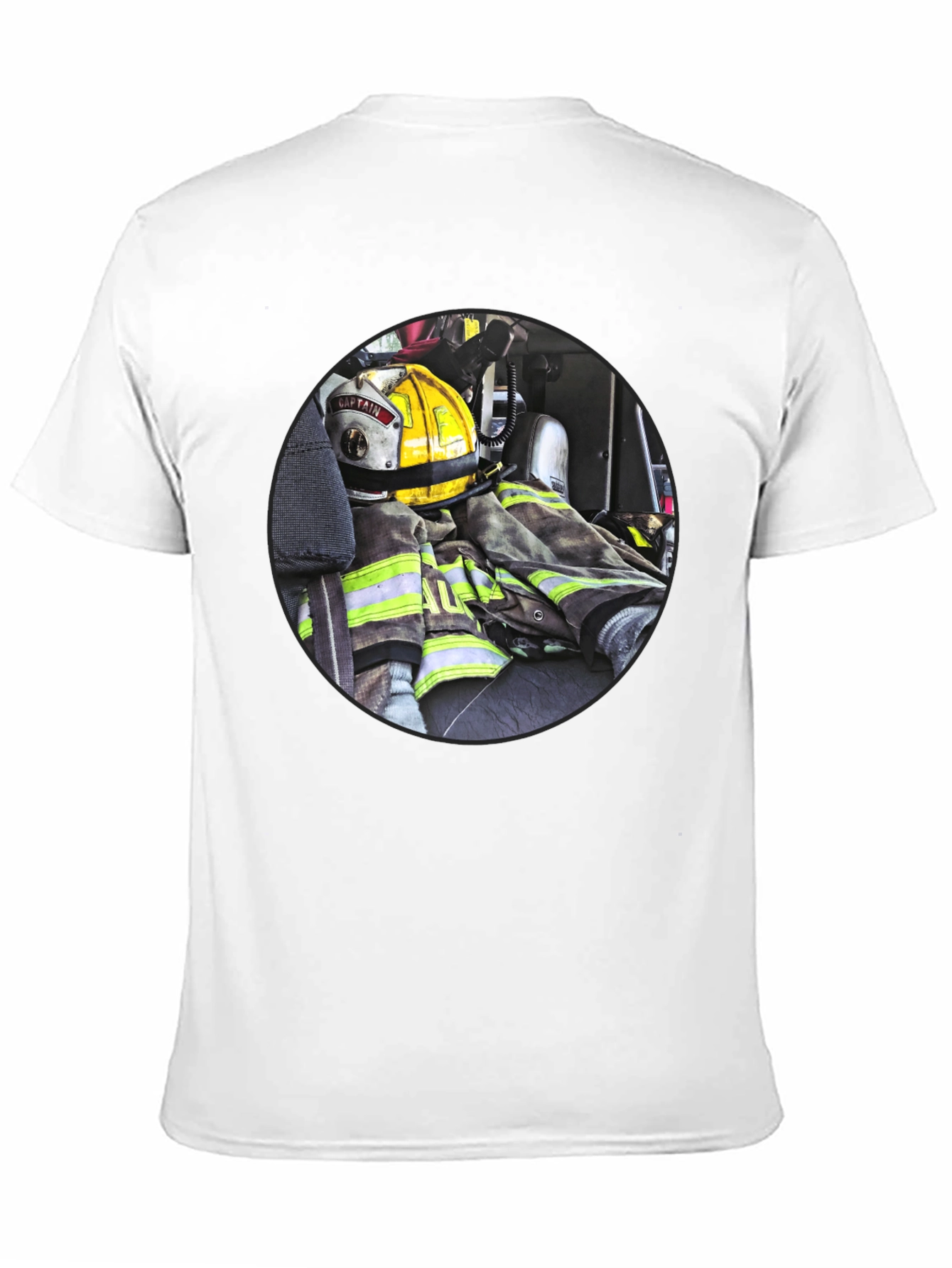 Firefighter Gear Graphic Tee - Bold & Durable