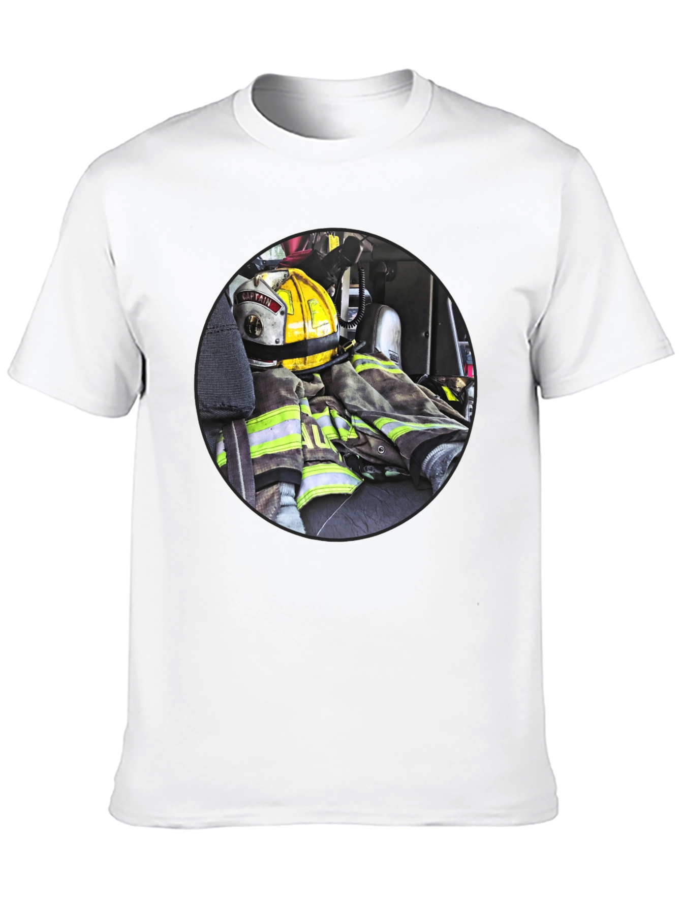Firefighter Gear Graphic Tee - Bold & Durable