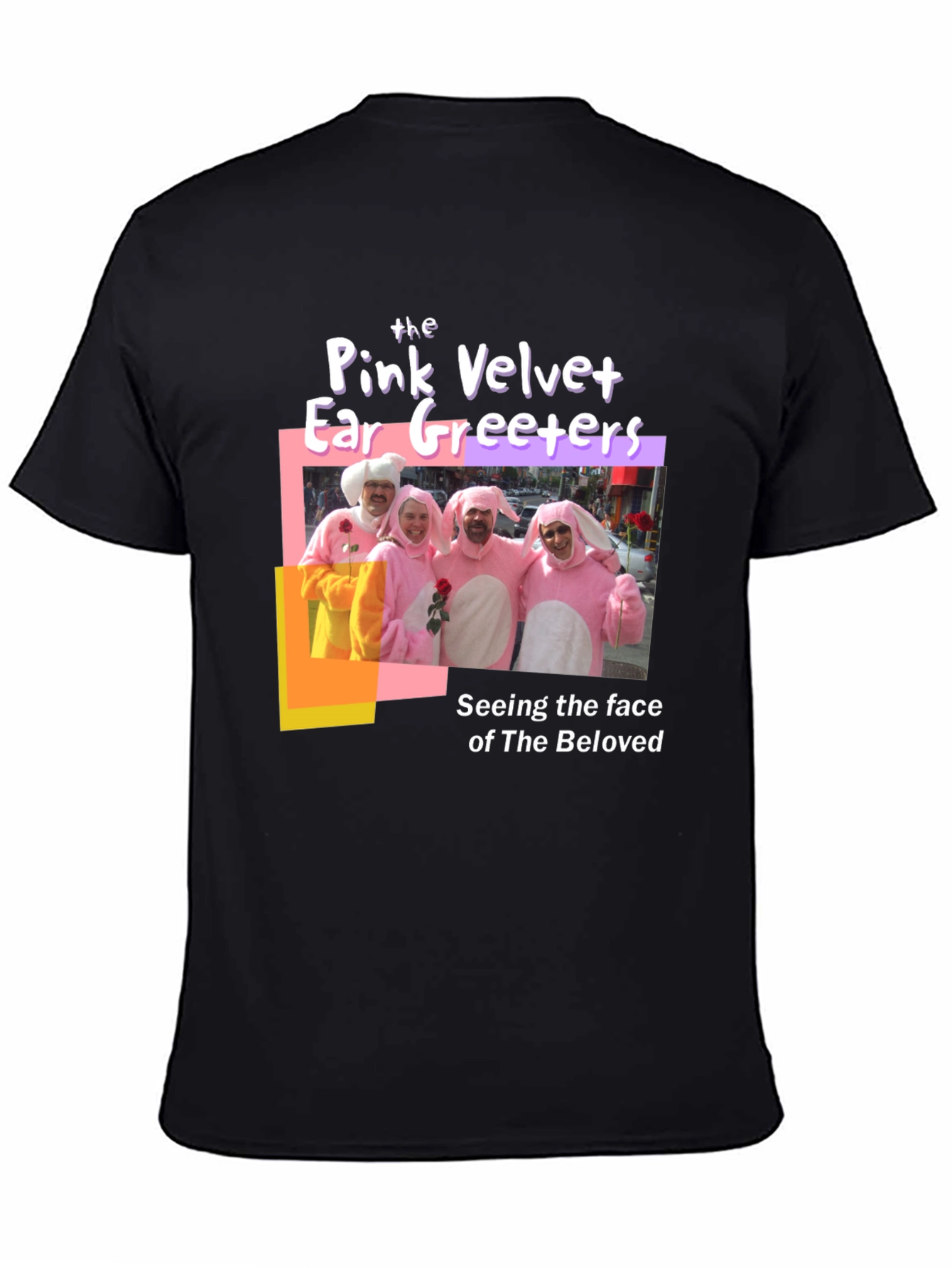 Pink Velvet Ear Greeters Graphic T-Shirt