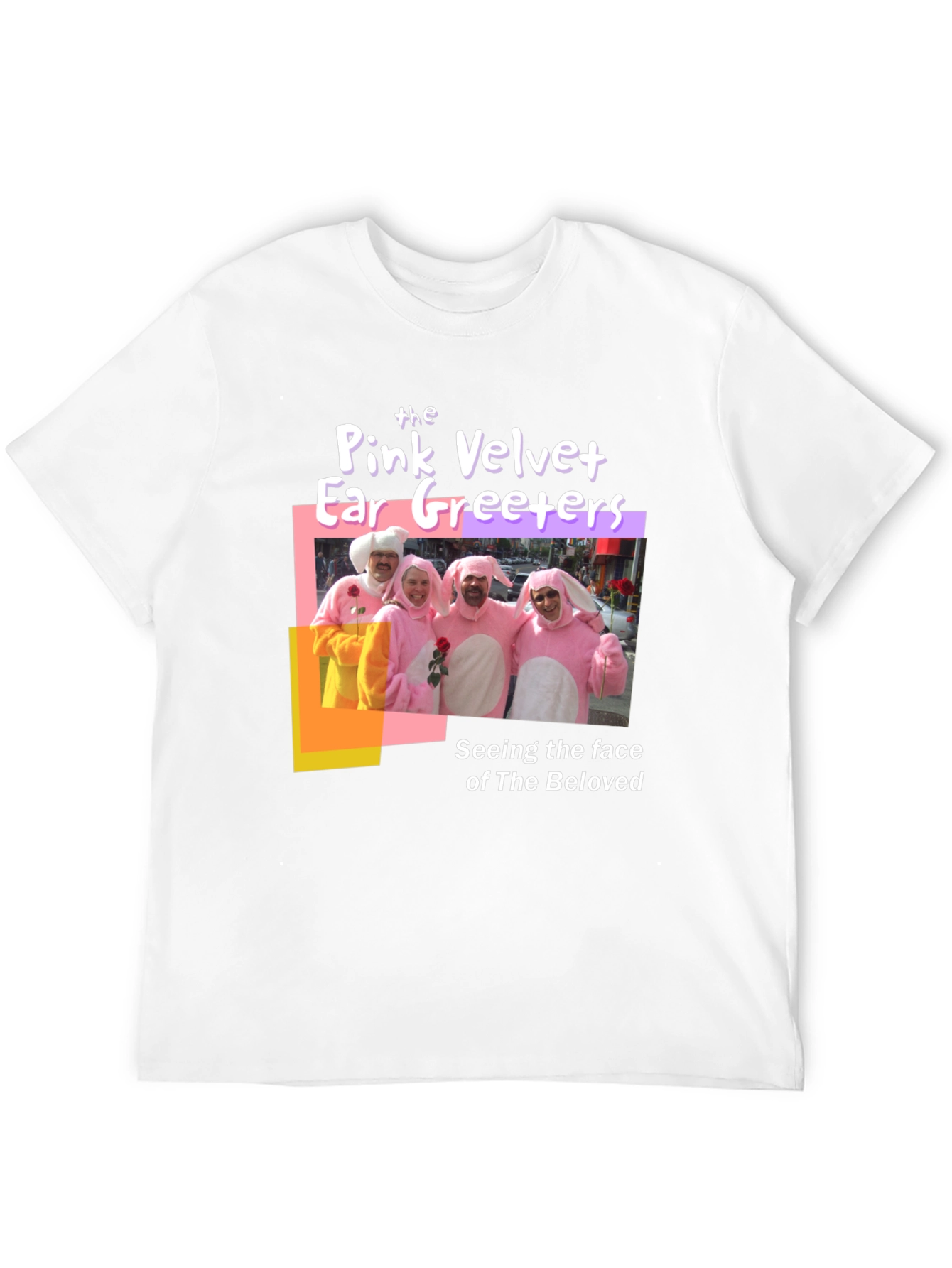 Pink Velvet Ear Greeters Graphic T-Shirt